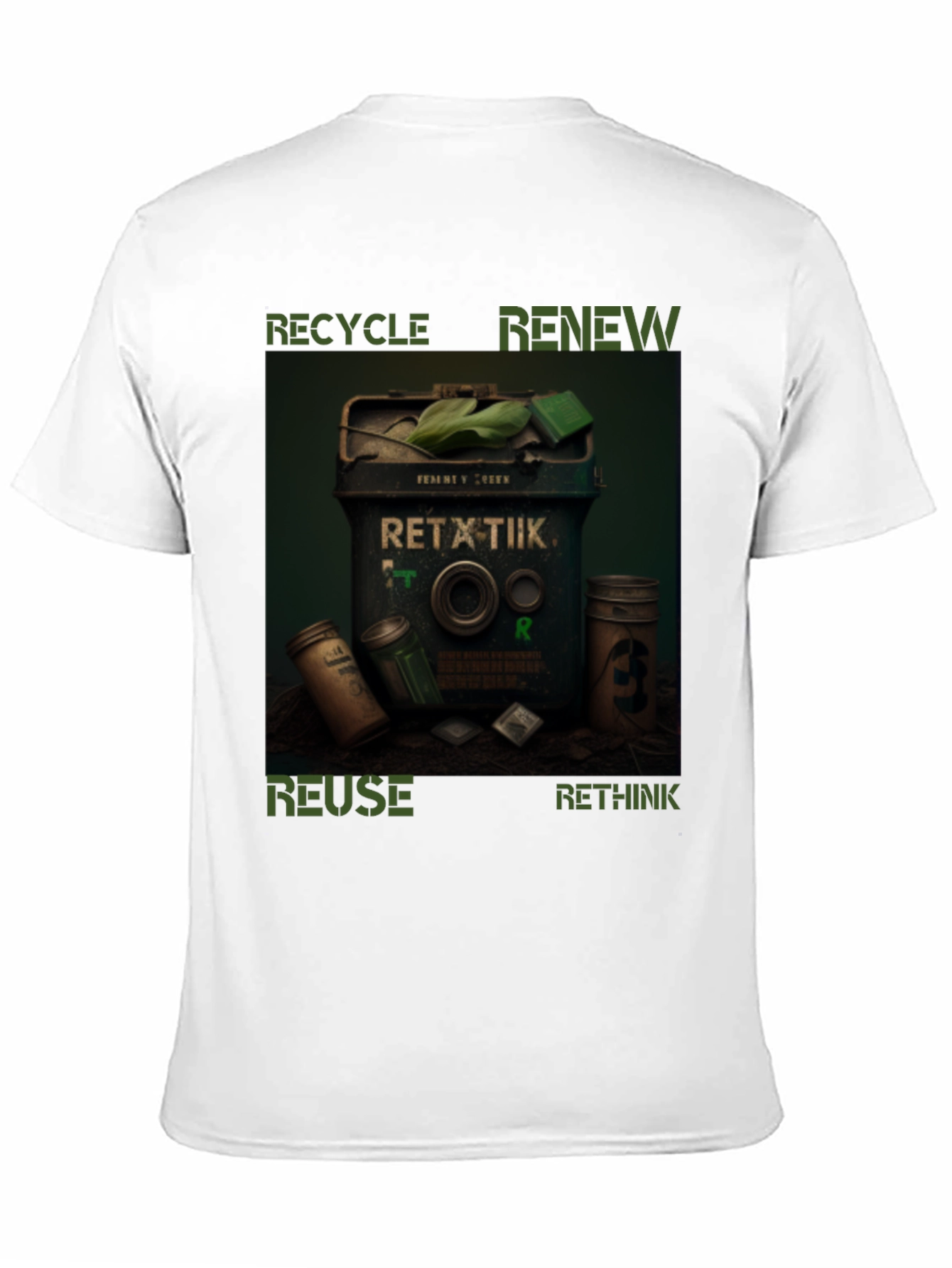 Eco-Friendly T-Shirt - Recycle Renew Reuse Rethink