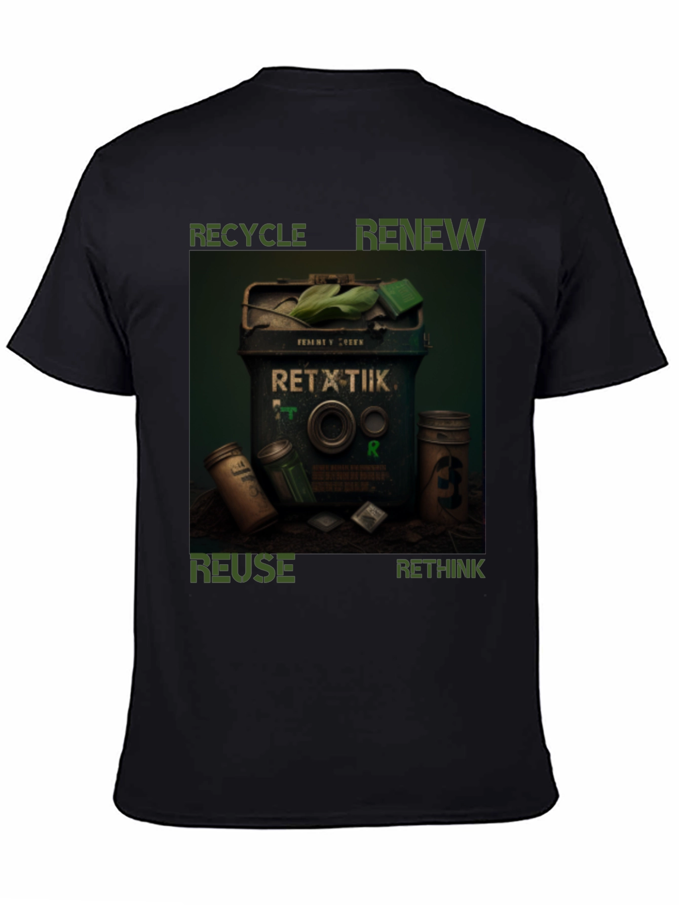 Eco-Friendly T-Shirt - Recycle Renew Reuse Rethink