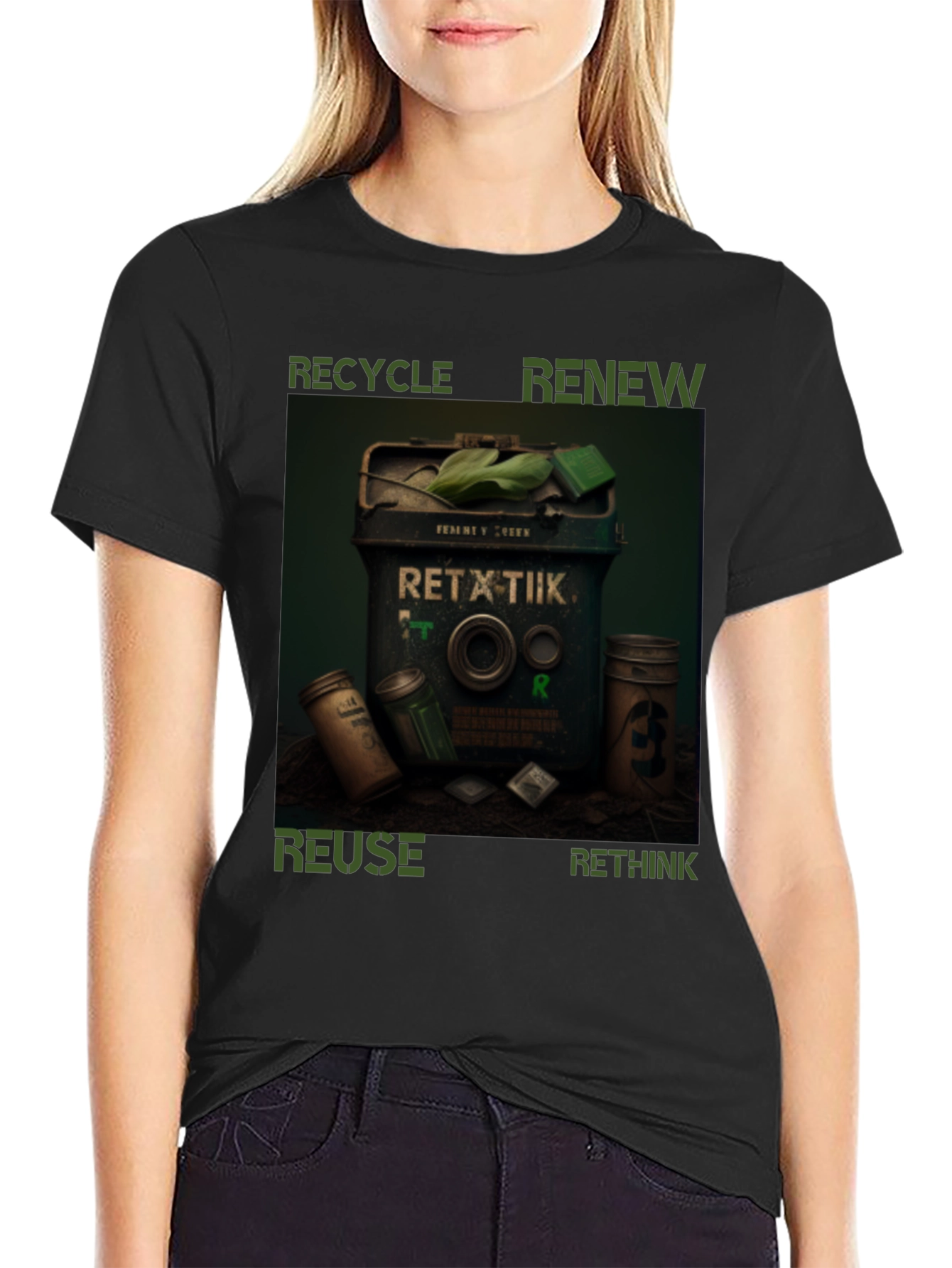 Eco-Friendly T-Shirt - Recycle Renew Reuse Rethink
