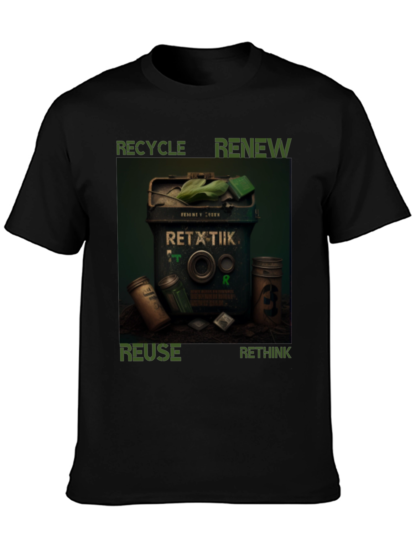 Eco-Friendly T-Shirt - Recycle Renew Reuse Rethink