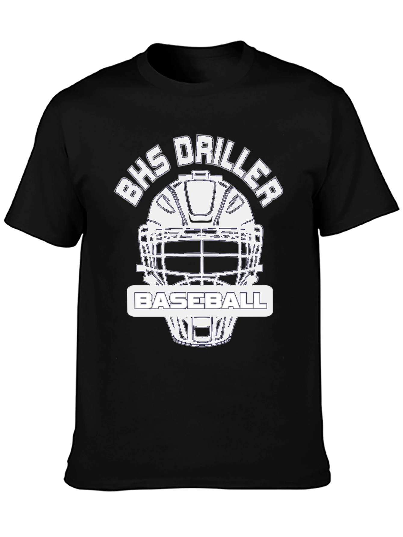 BHS Driller Baseball Black T-Shirt