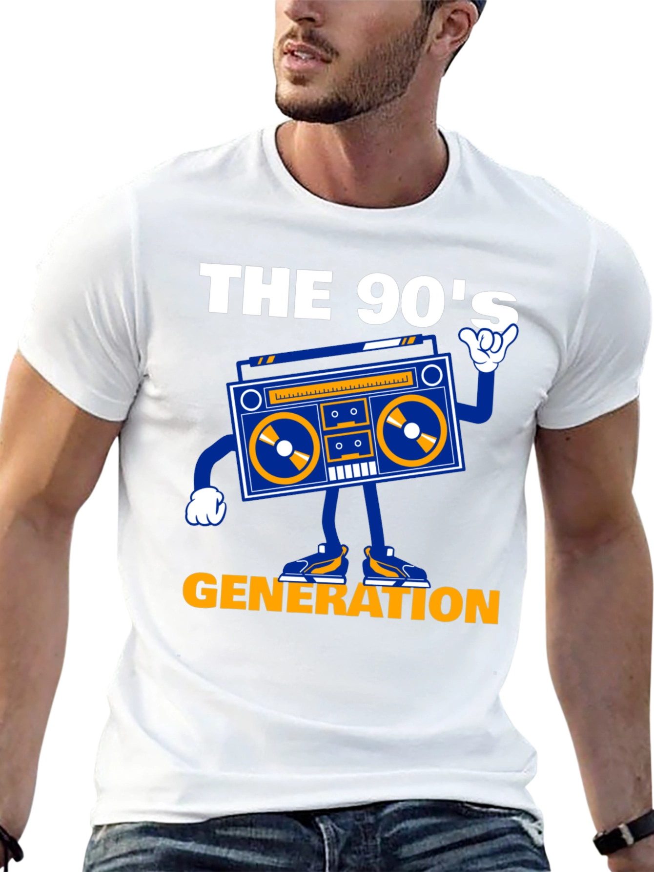 90s Generation Boombox Graphic Tee