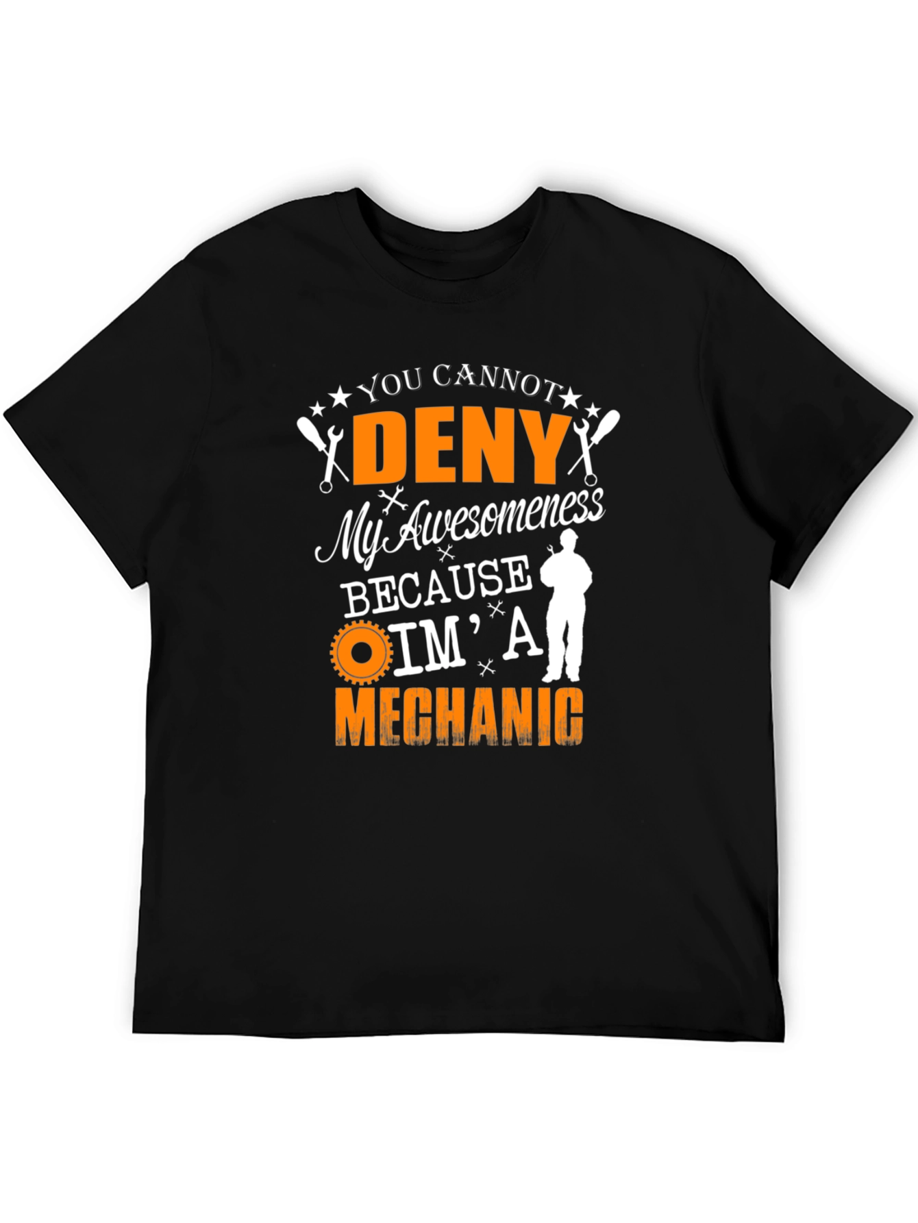 Mechanic Awesomeness Graphic Tee - Black