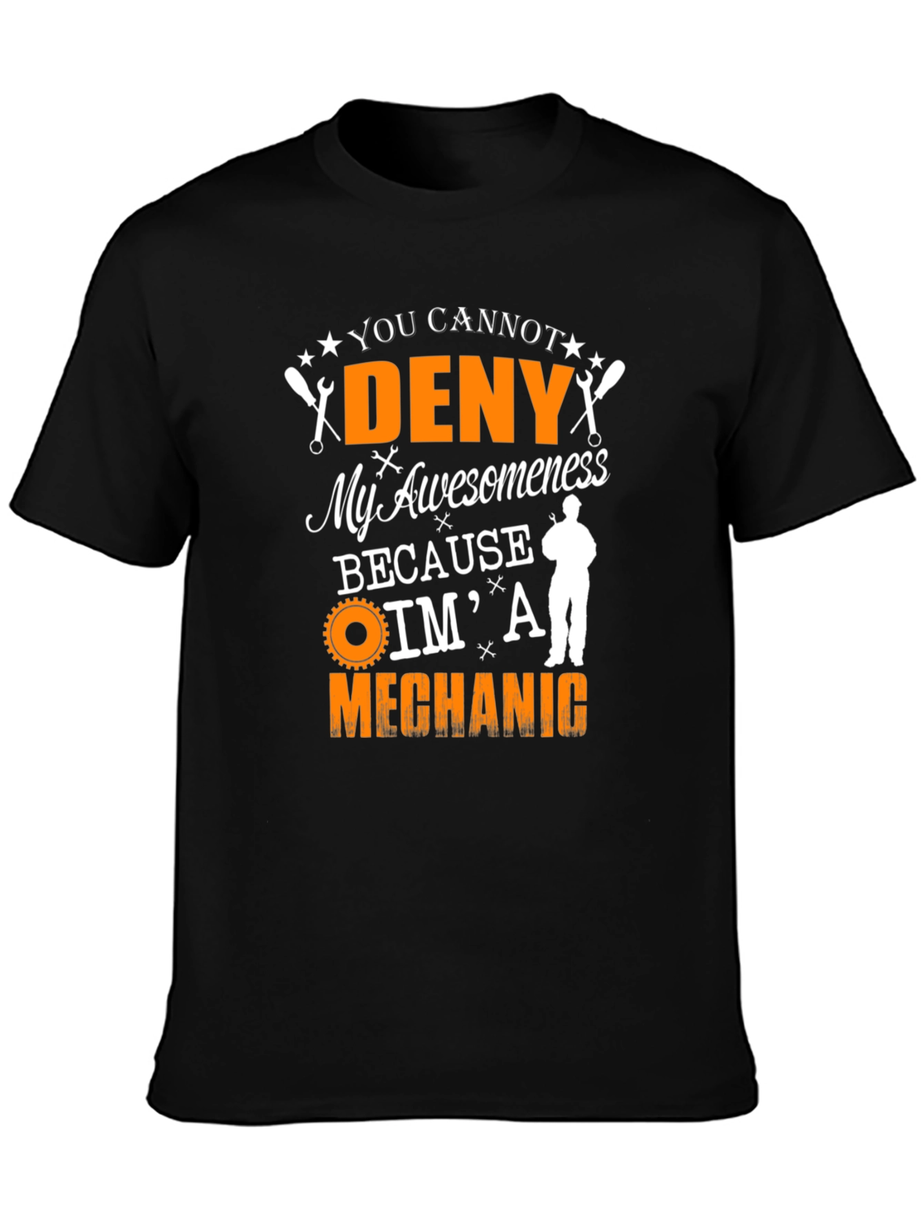 Mechanic Awesomeness Graphic Tee - Black