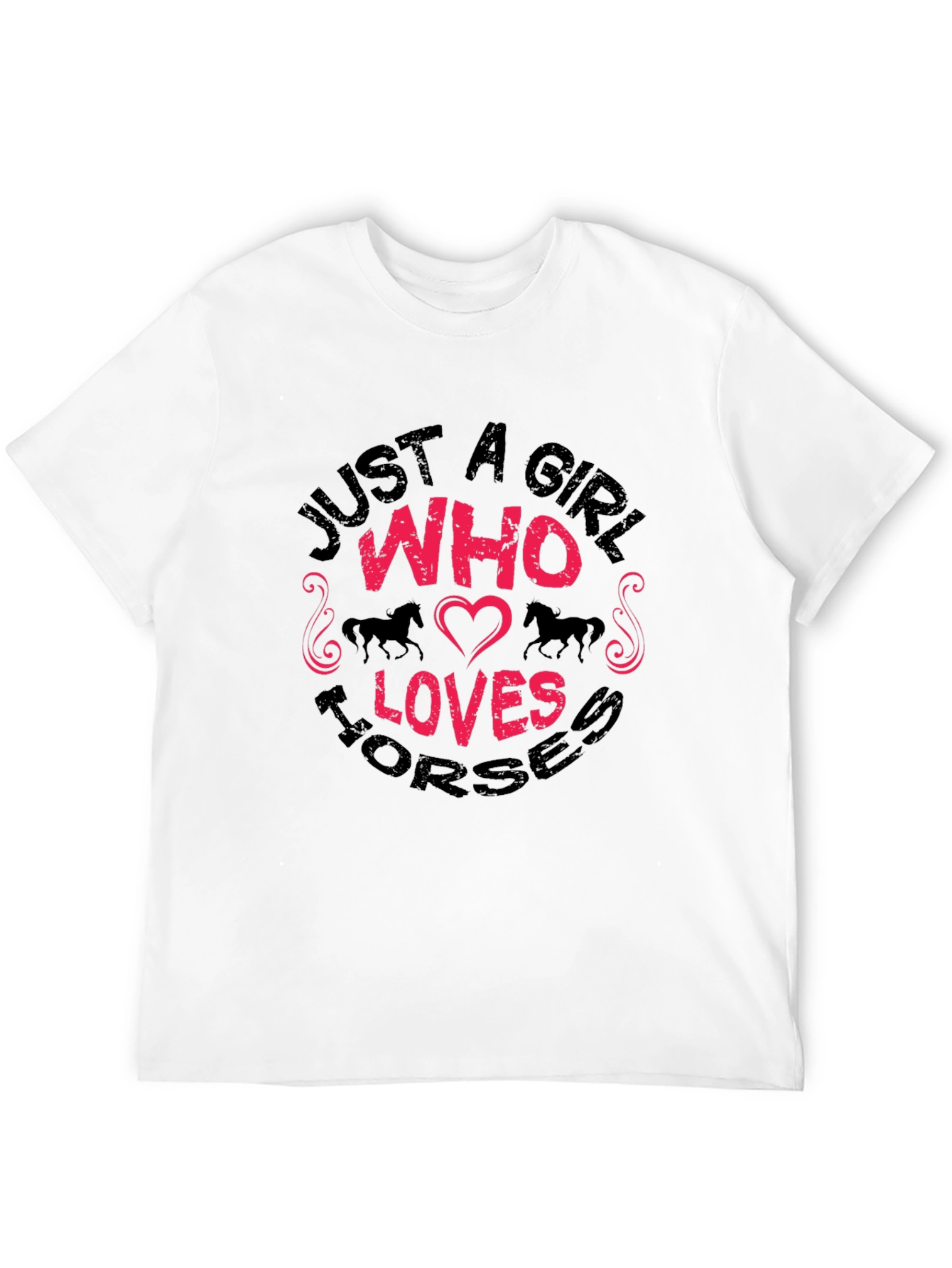 Just A Girl Who Loves Horses Graphic T-Shirt