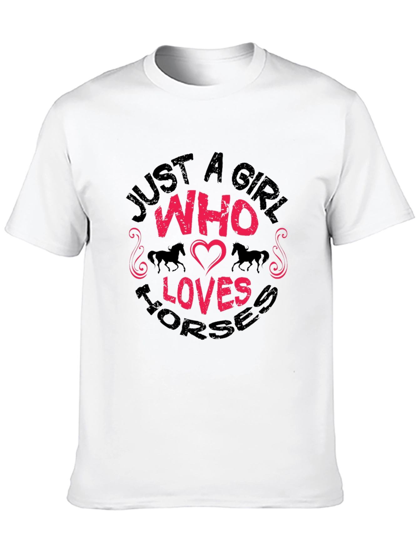 Just A Girl Who Loves Horses Graphic T-Shirt