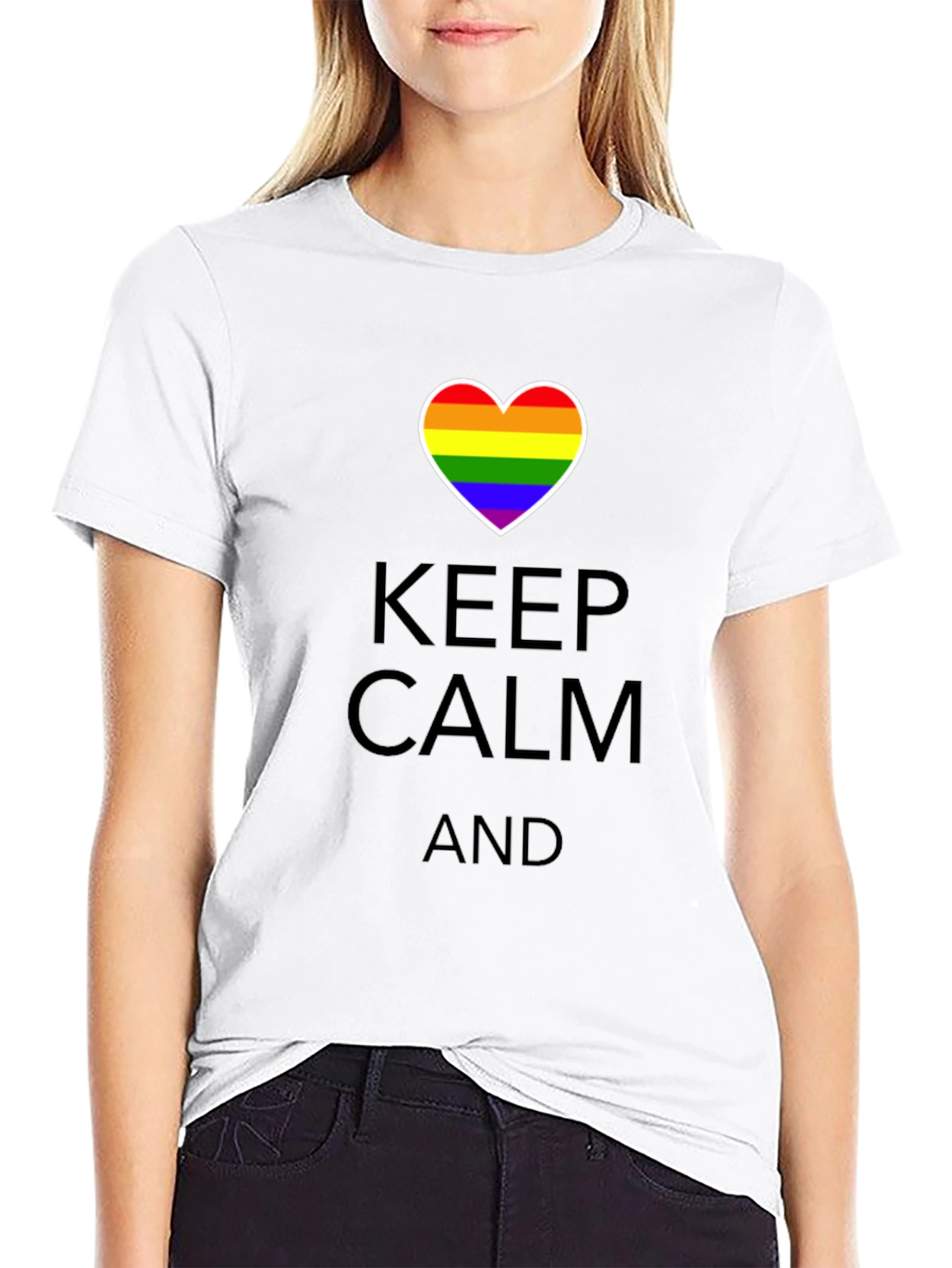 Keep Calm Pride Heart T-Shirt