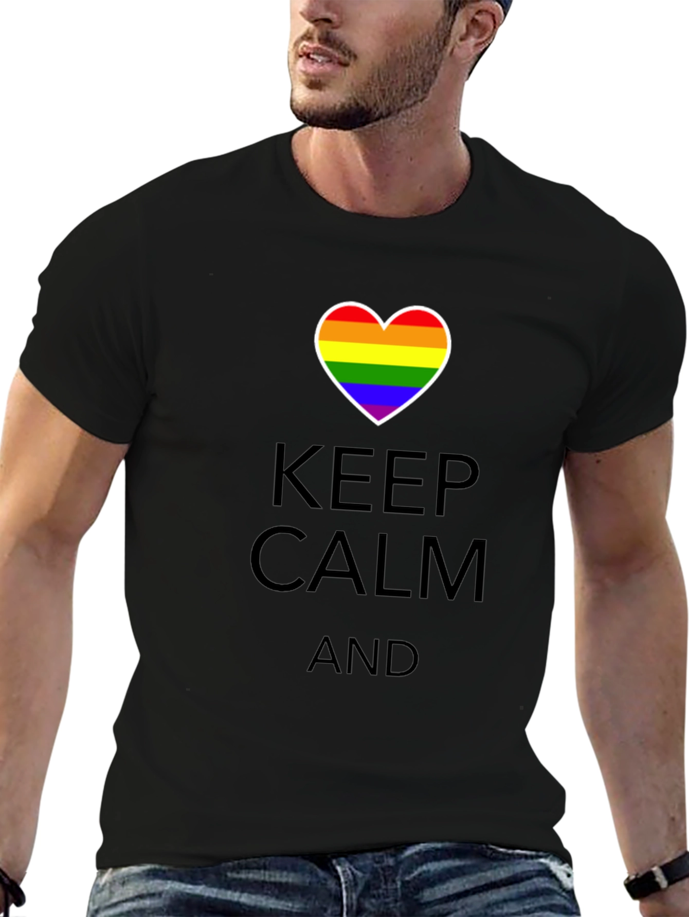 Keep Calm Pride Heart T-Shirt