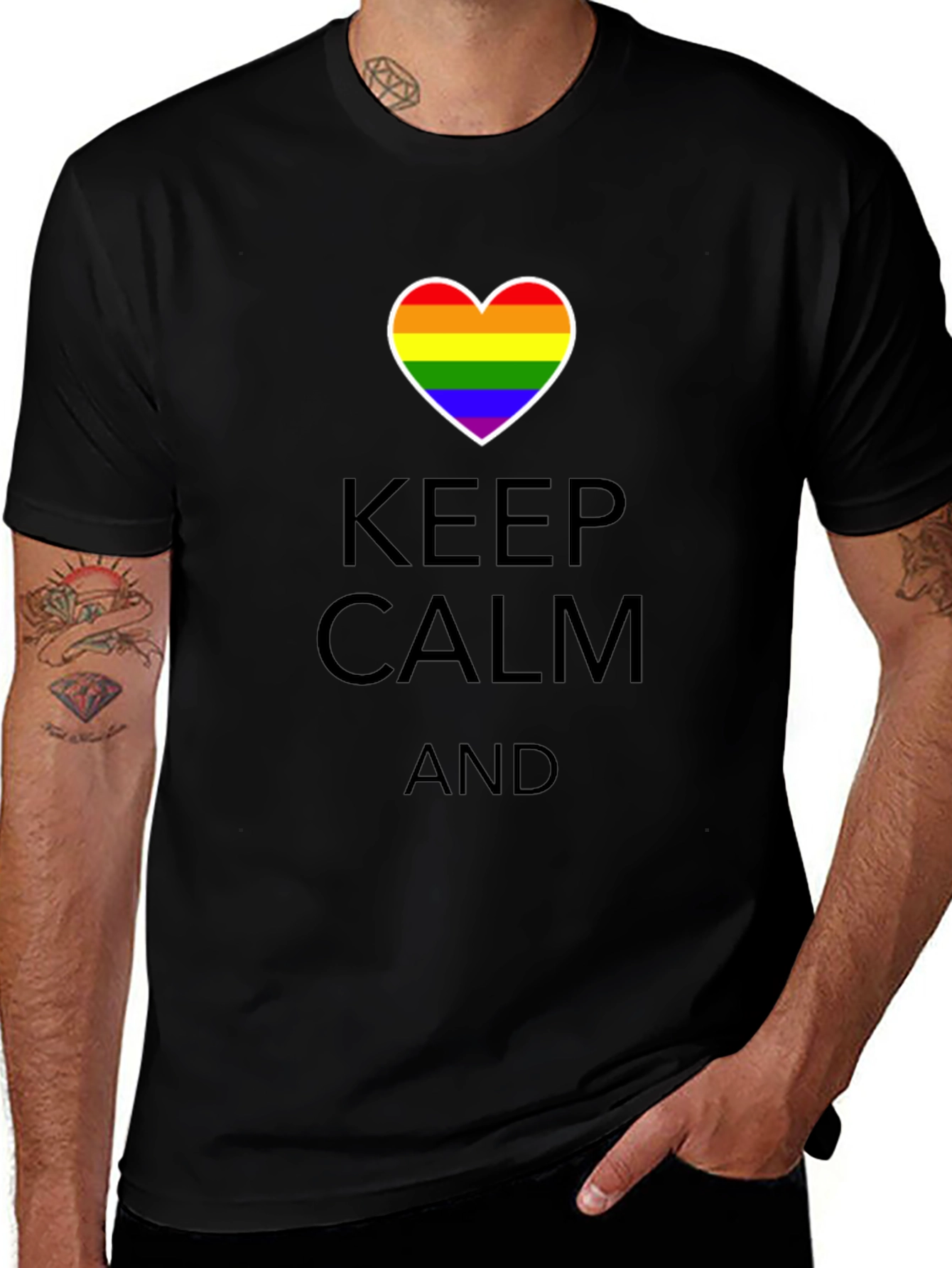 Keep Calm Pride Heart T-Shirt
