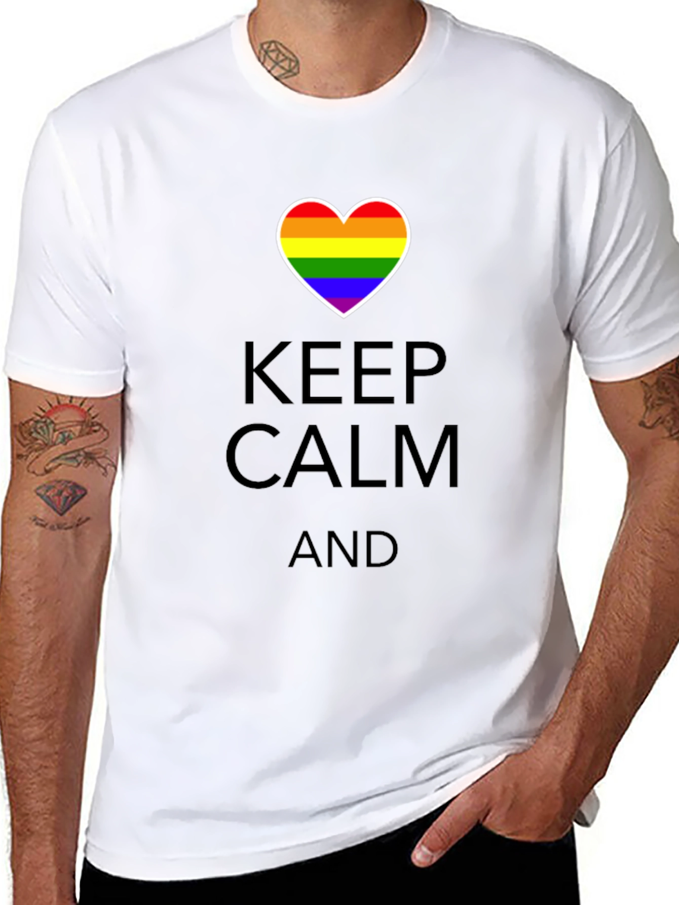 Keep Calm Pride Heart T-Shirt