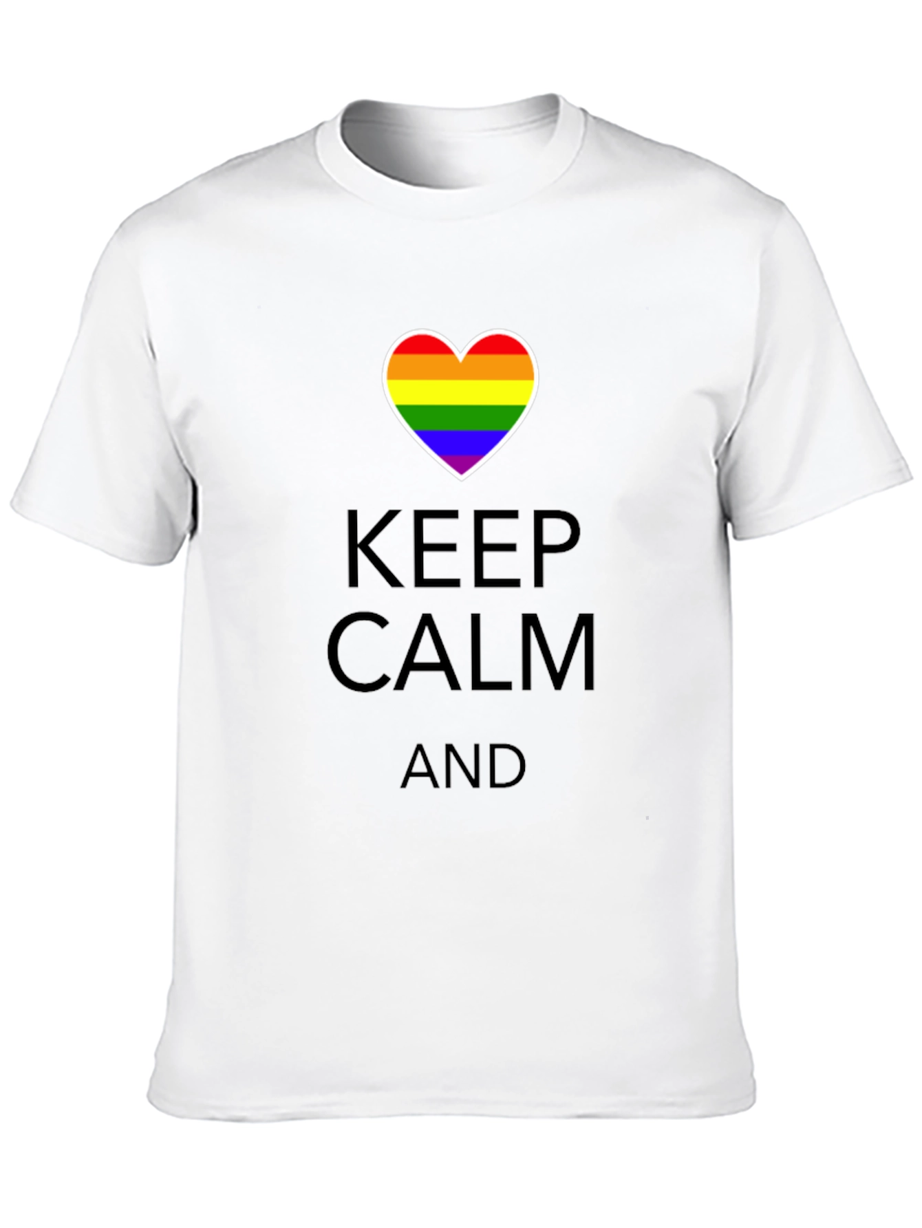 Keep Calm Pride Heart T-Shirt