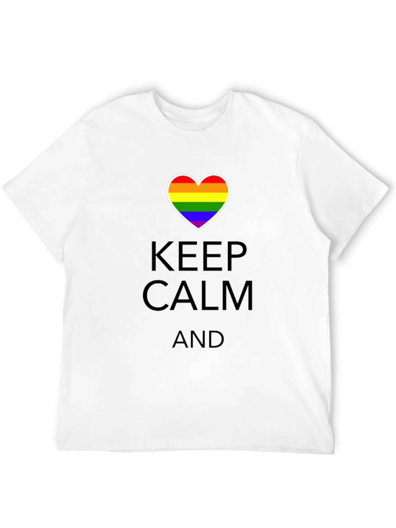 Keep Calm Pride Heart T-Shirt