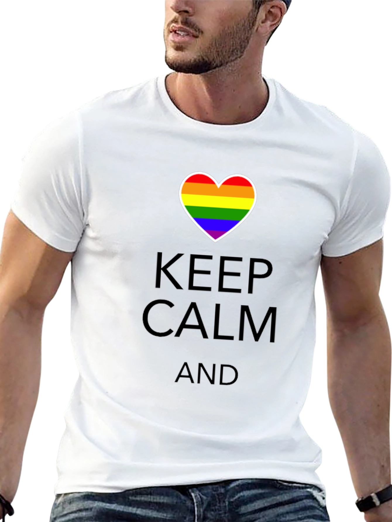 Keep Calm Pride Heart T-Shirt
