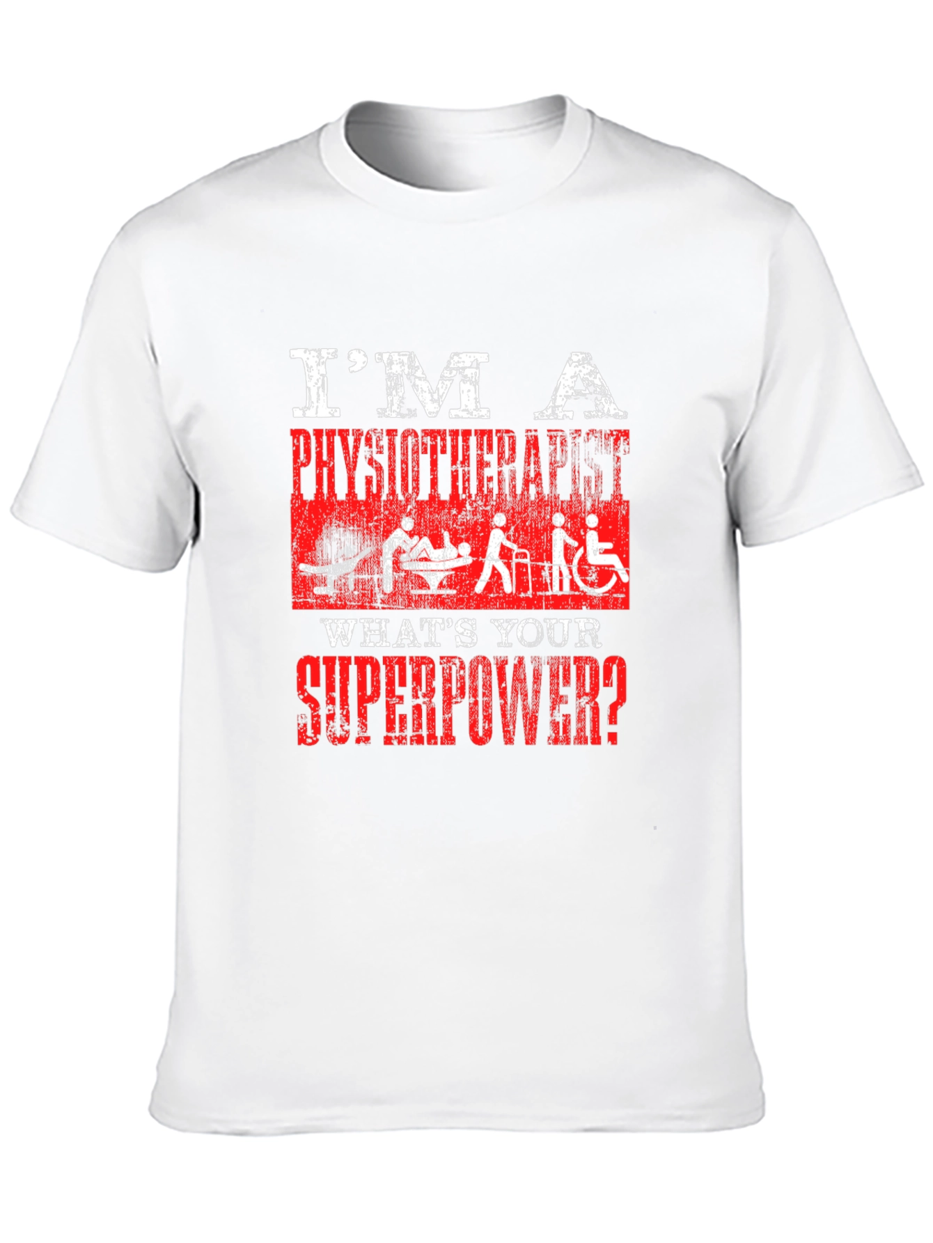 Physiotherapist Superpower T-Shirt - Black