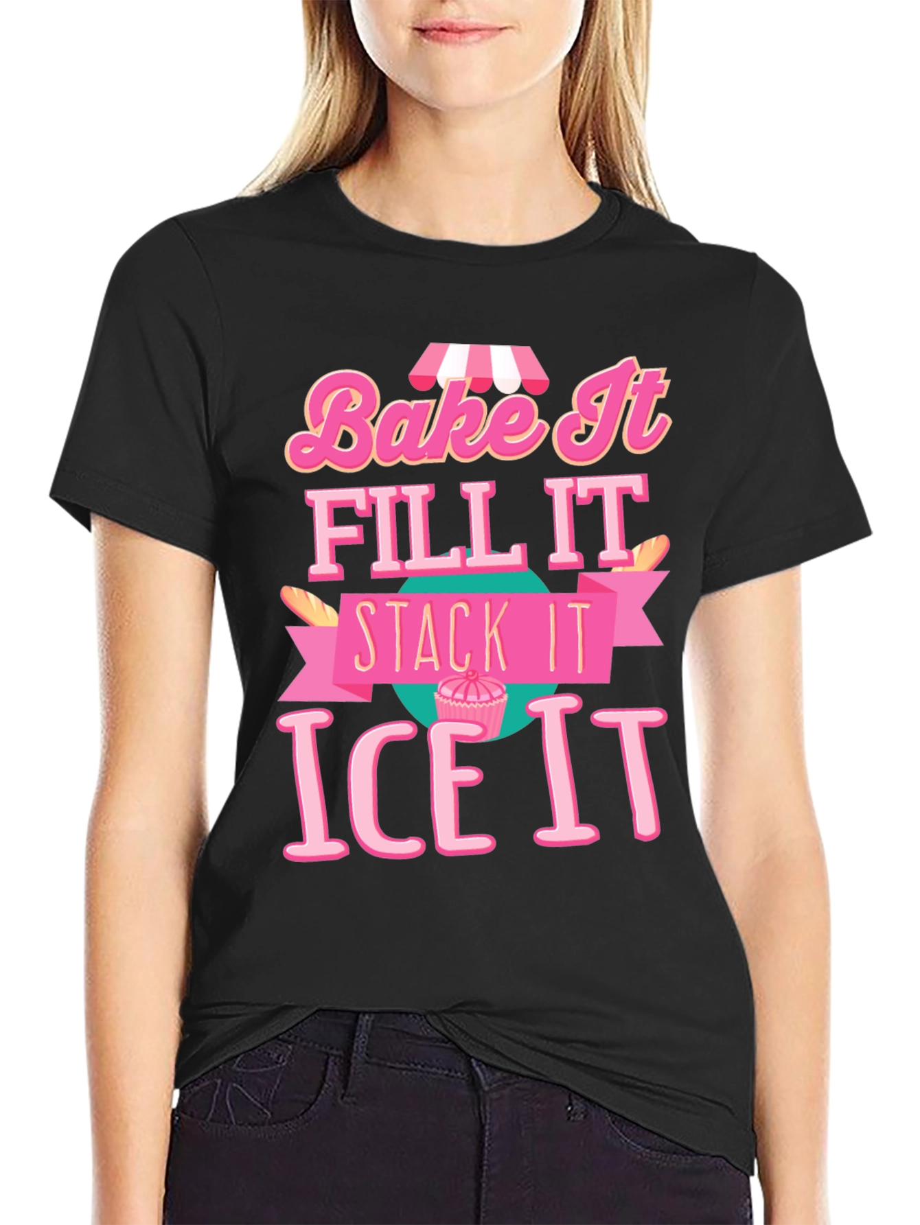 Bake It Ice It Graphic T-Shirt