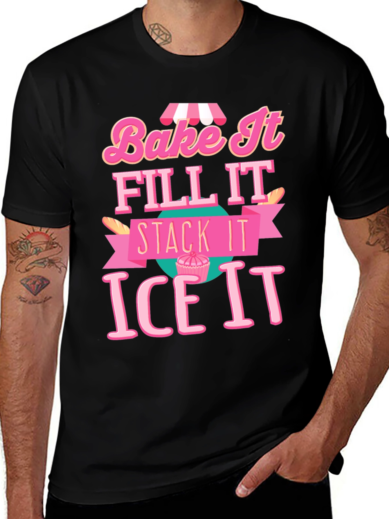 Bake It Ice It Graphic T-Shirt