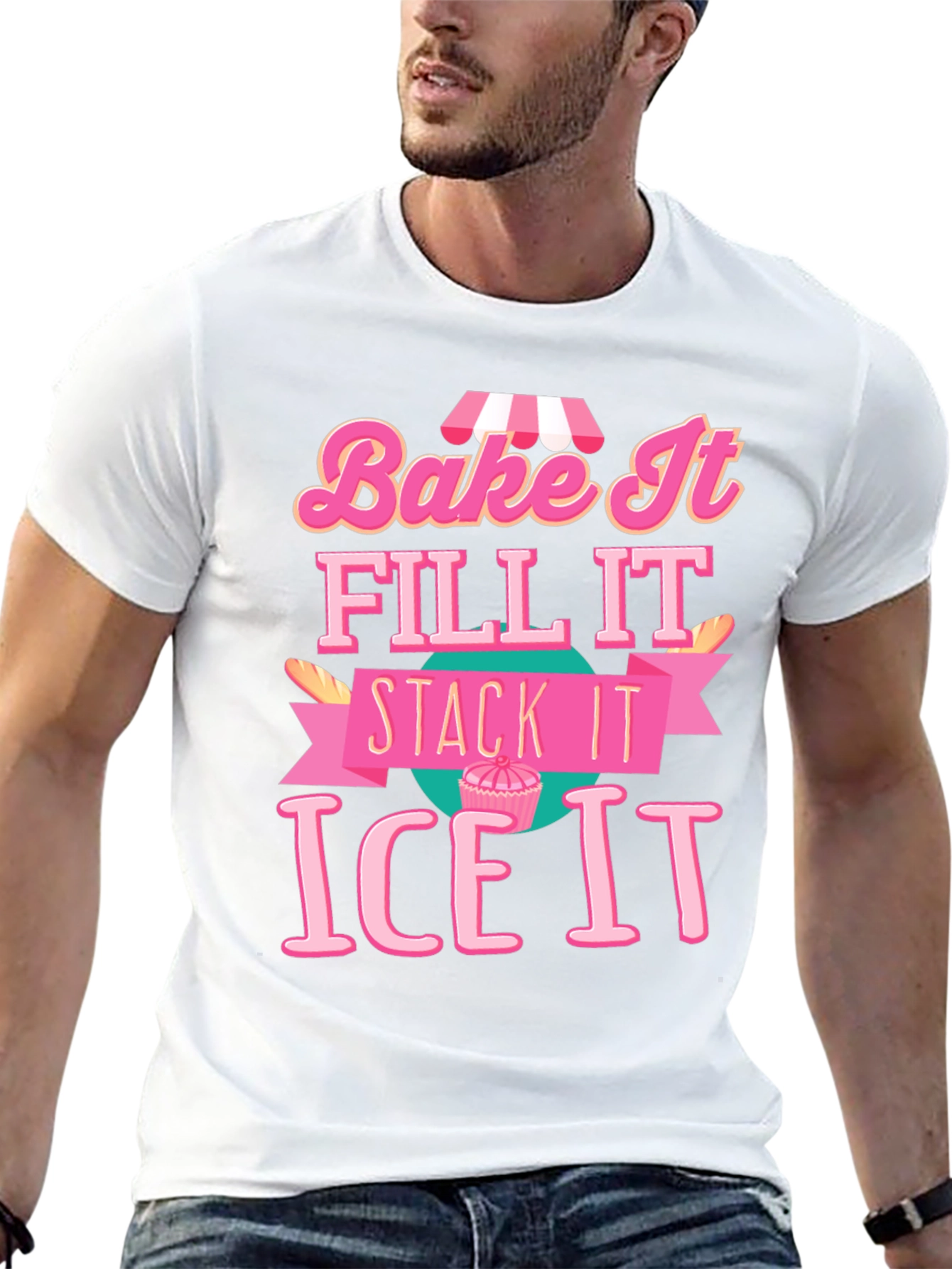 Bake It Ice It Graphic T-Shirt