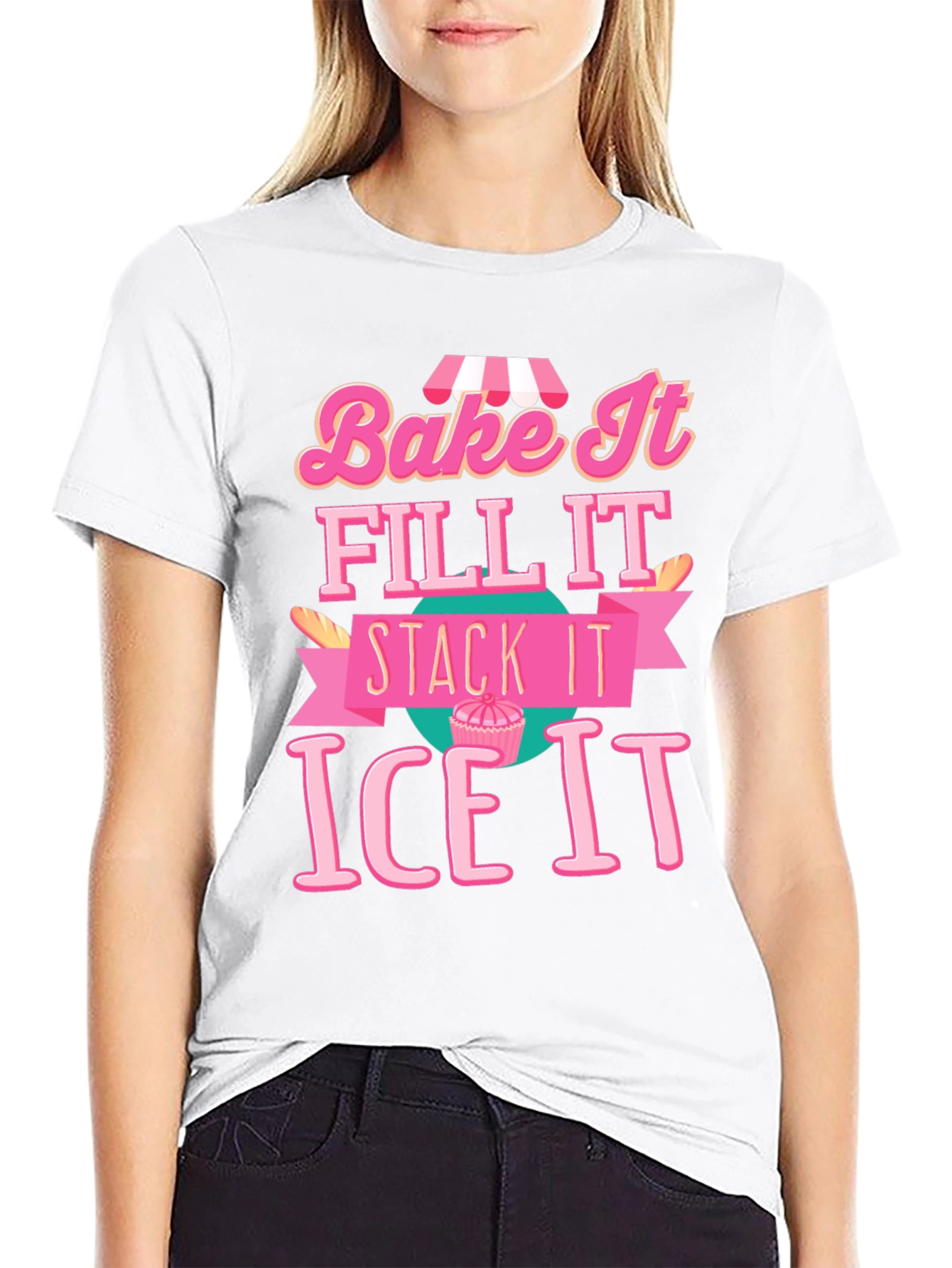 Bake It Ice It Graphic T-Shirt