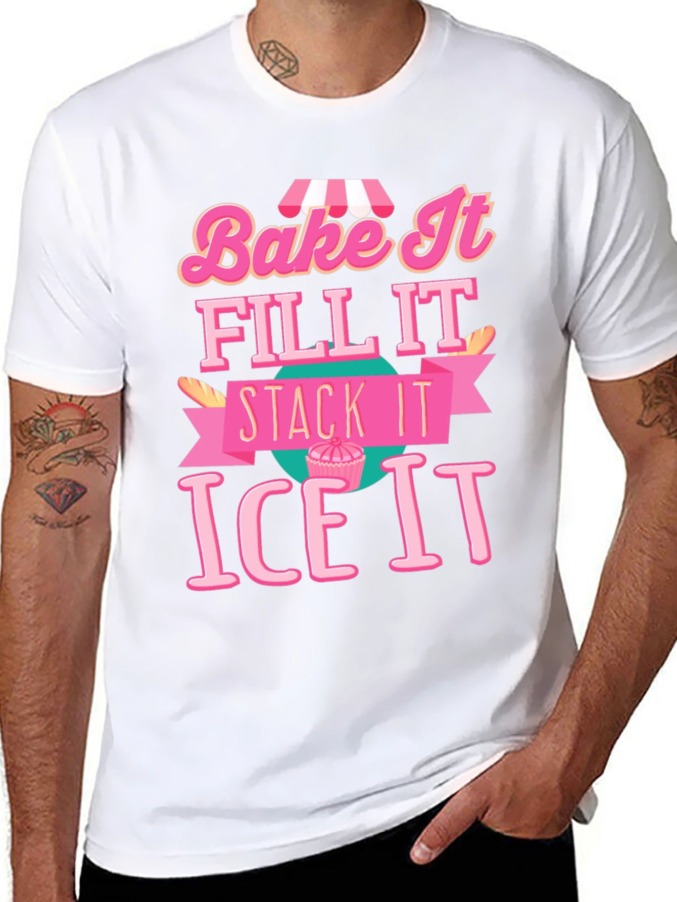 Bake It Ice It Graphic T-Shirt