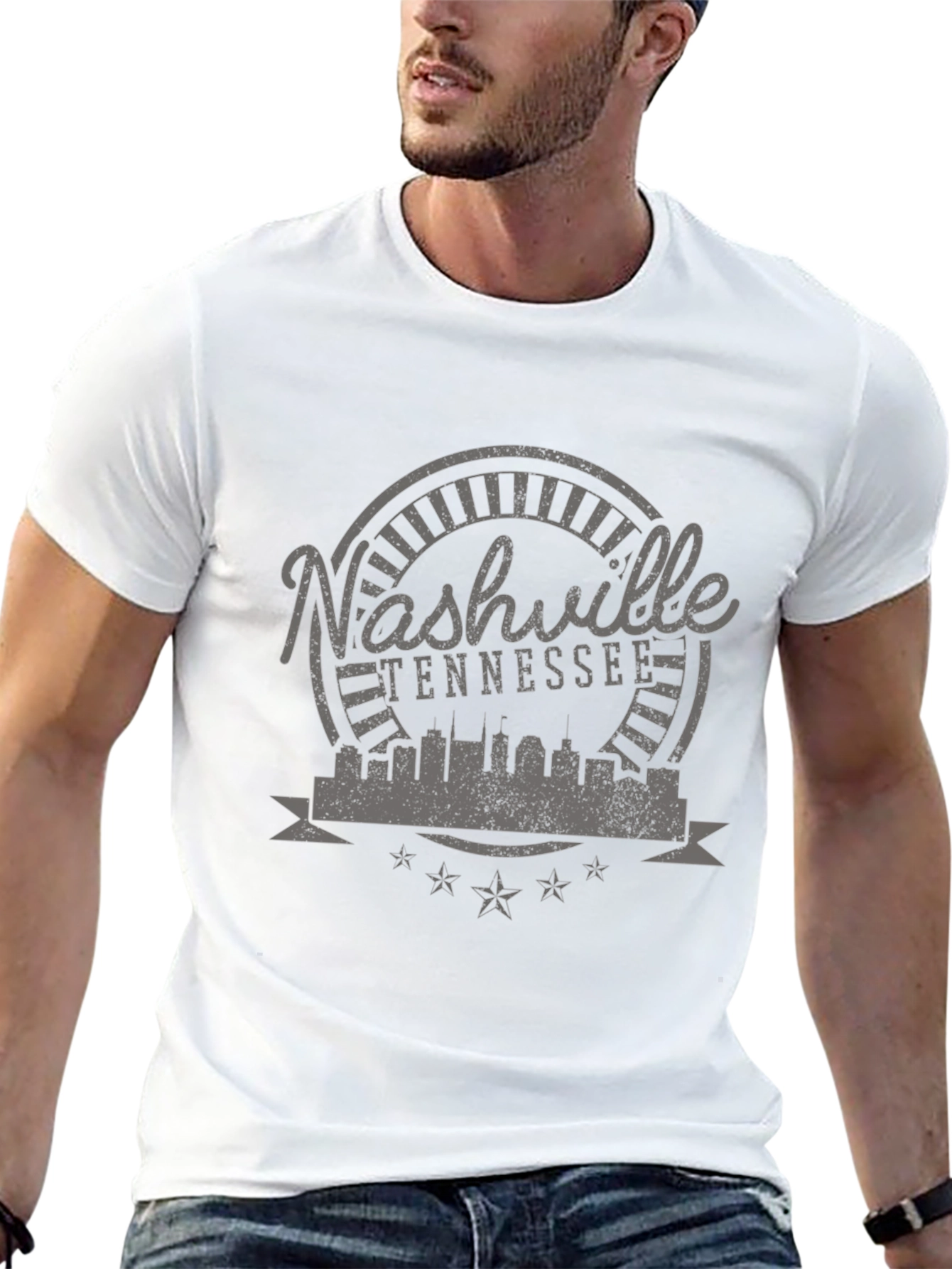 Nashville Tennessee Skyline Graphic T-Shirt