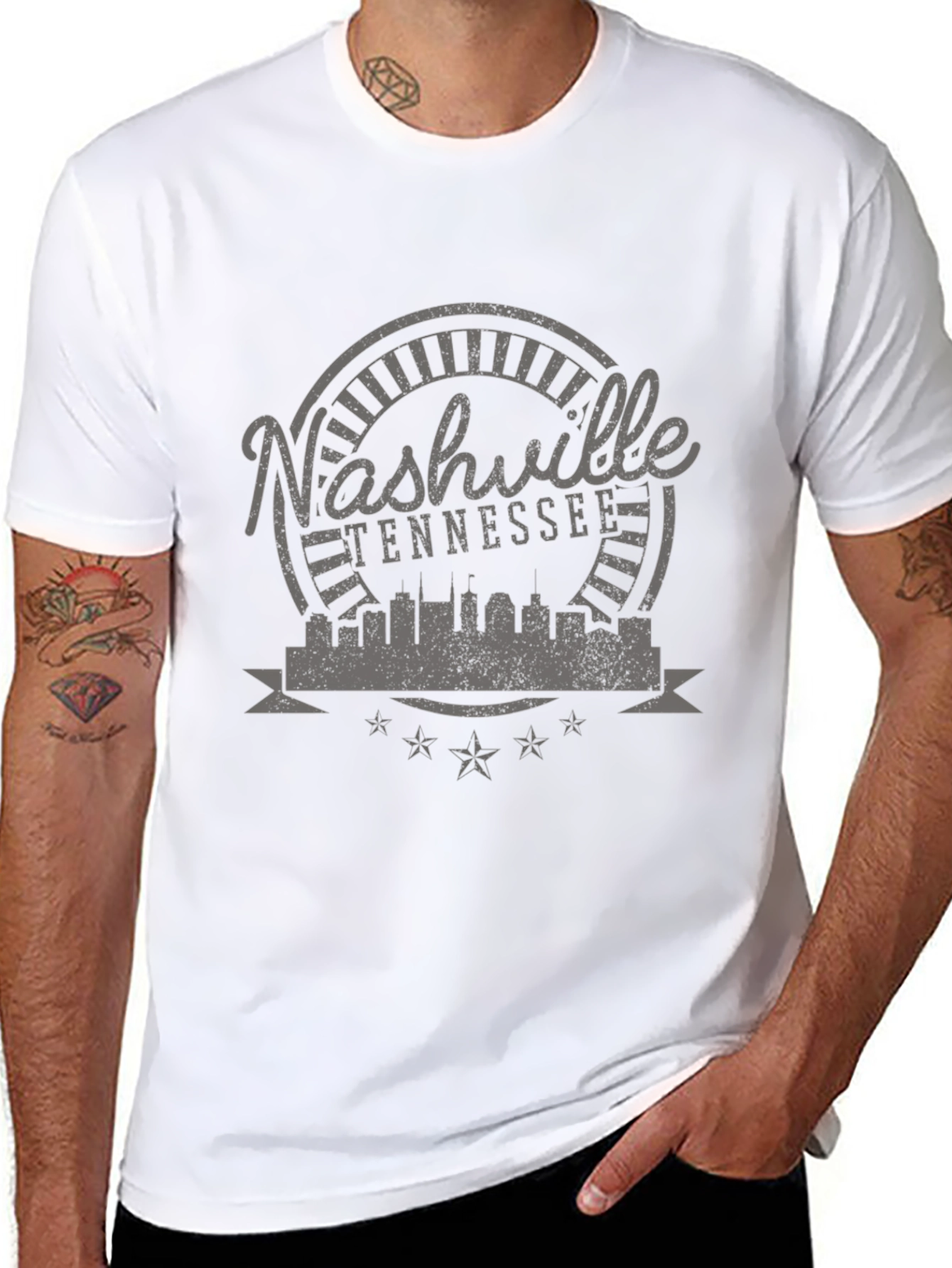 Nashville Tennessee Skyline Graphic T-Shirt