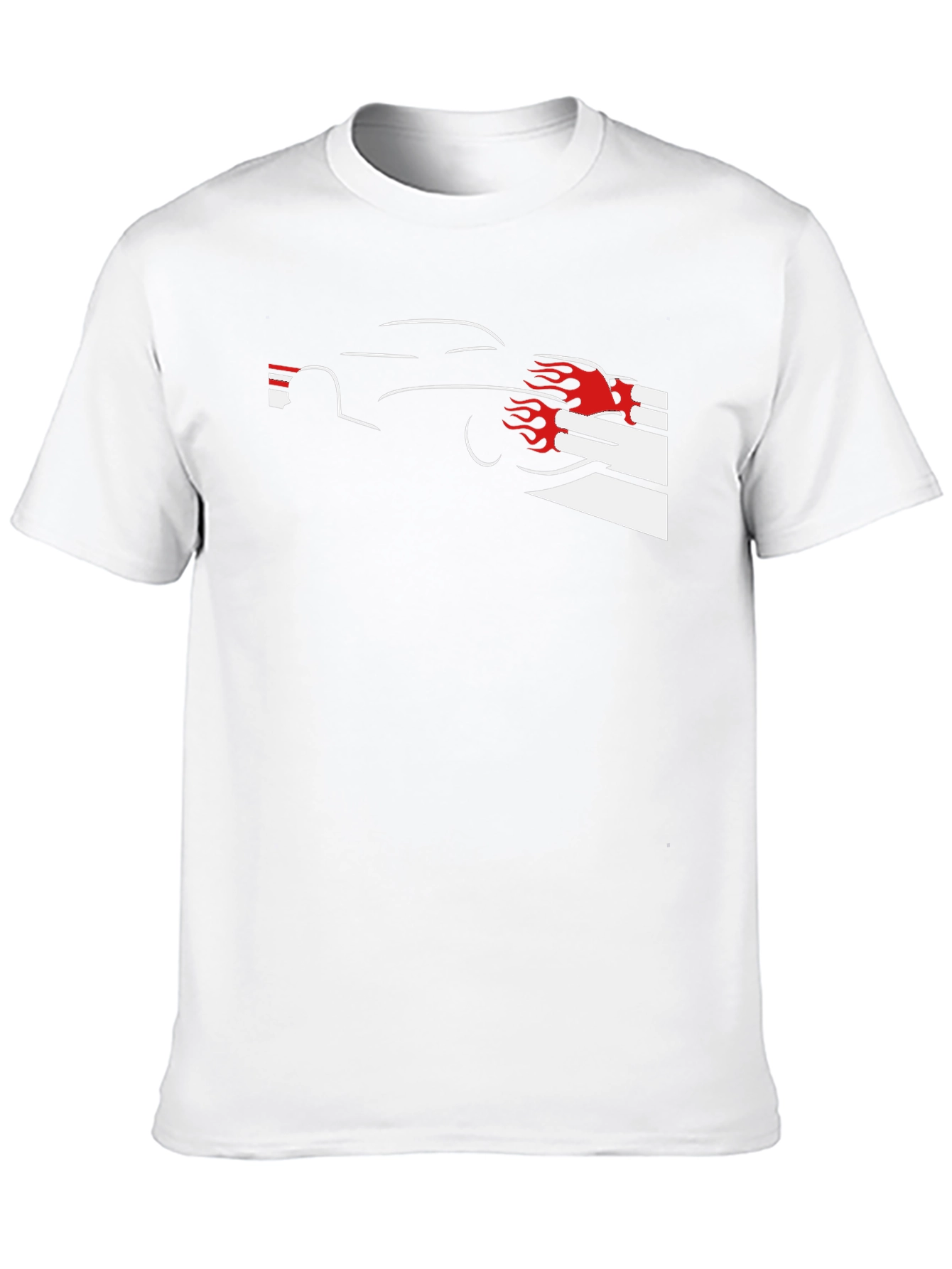 Flame Car Black T-Shirt