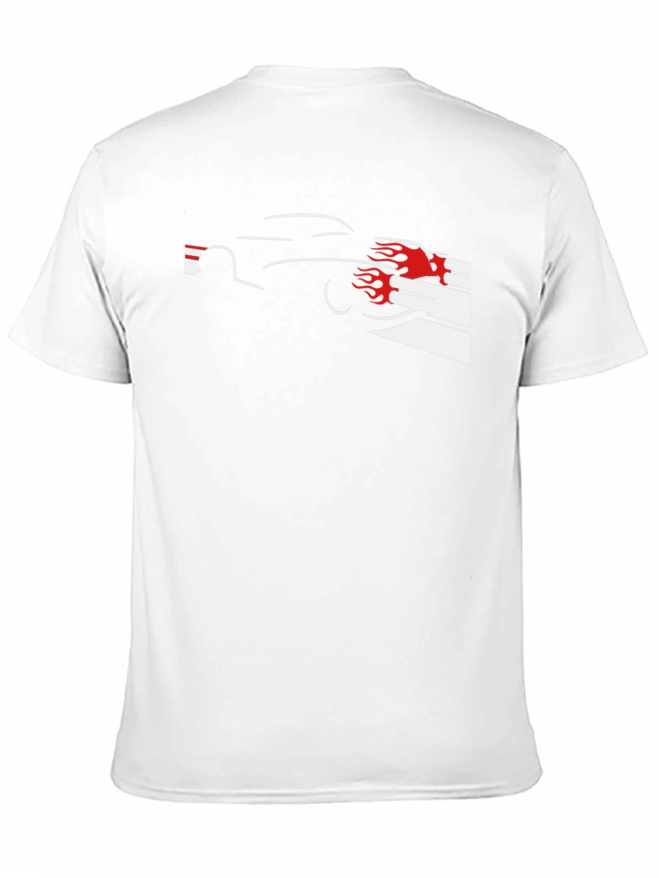 Flame Car Black T-Shirt