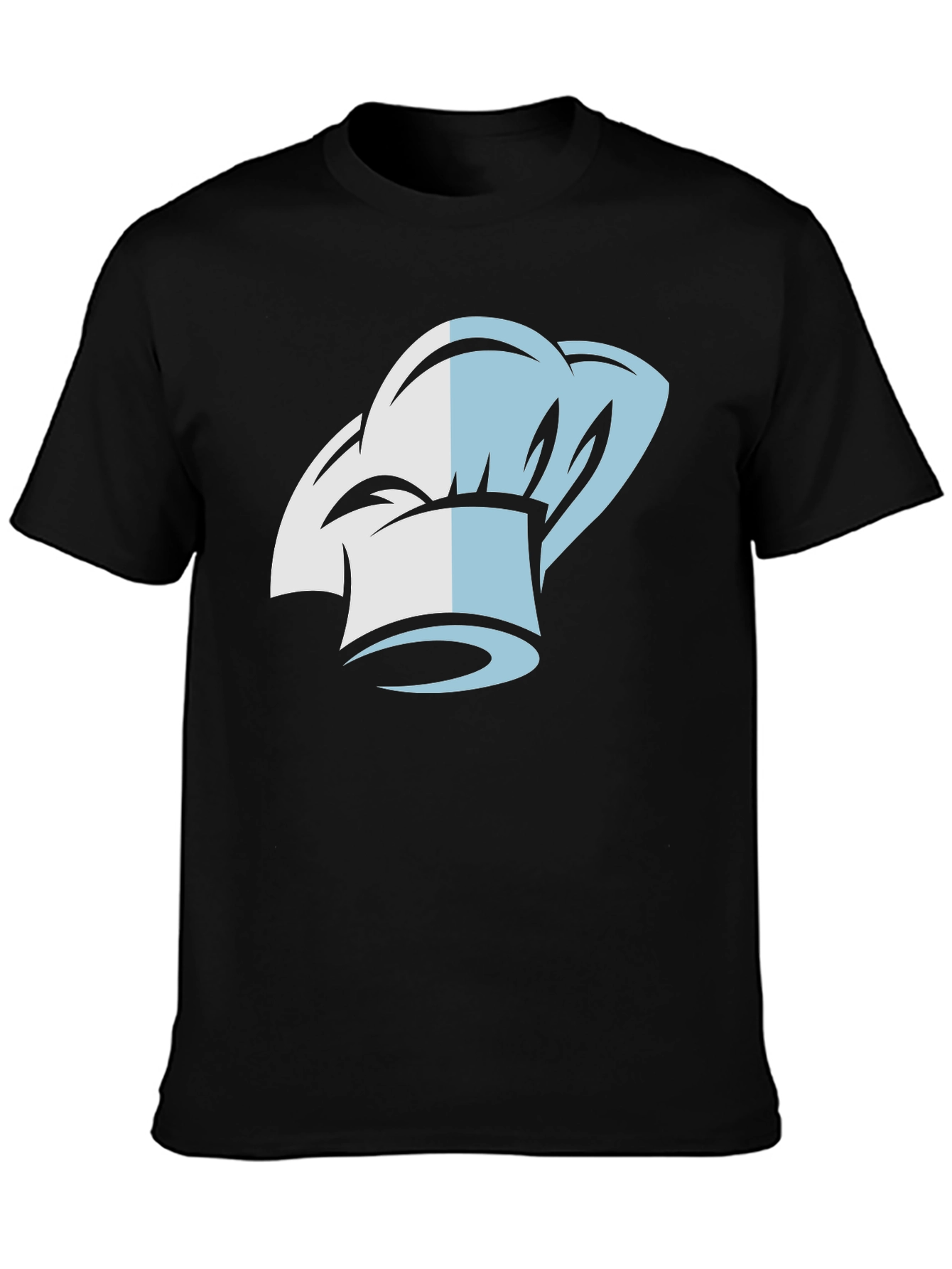 Chef Hat Graphic Tee - Black Cotton T-Shirt