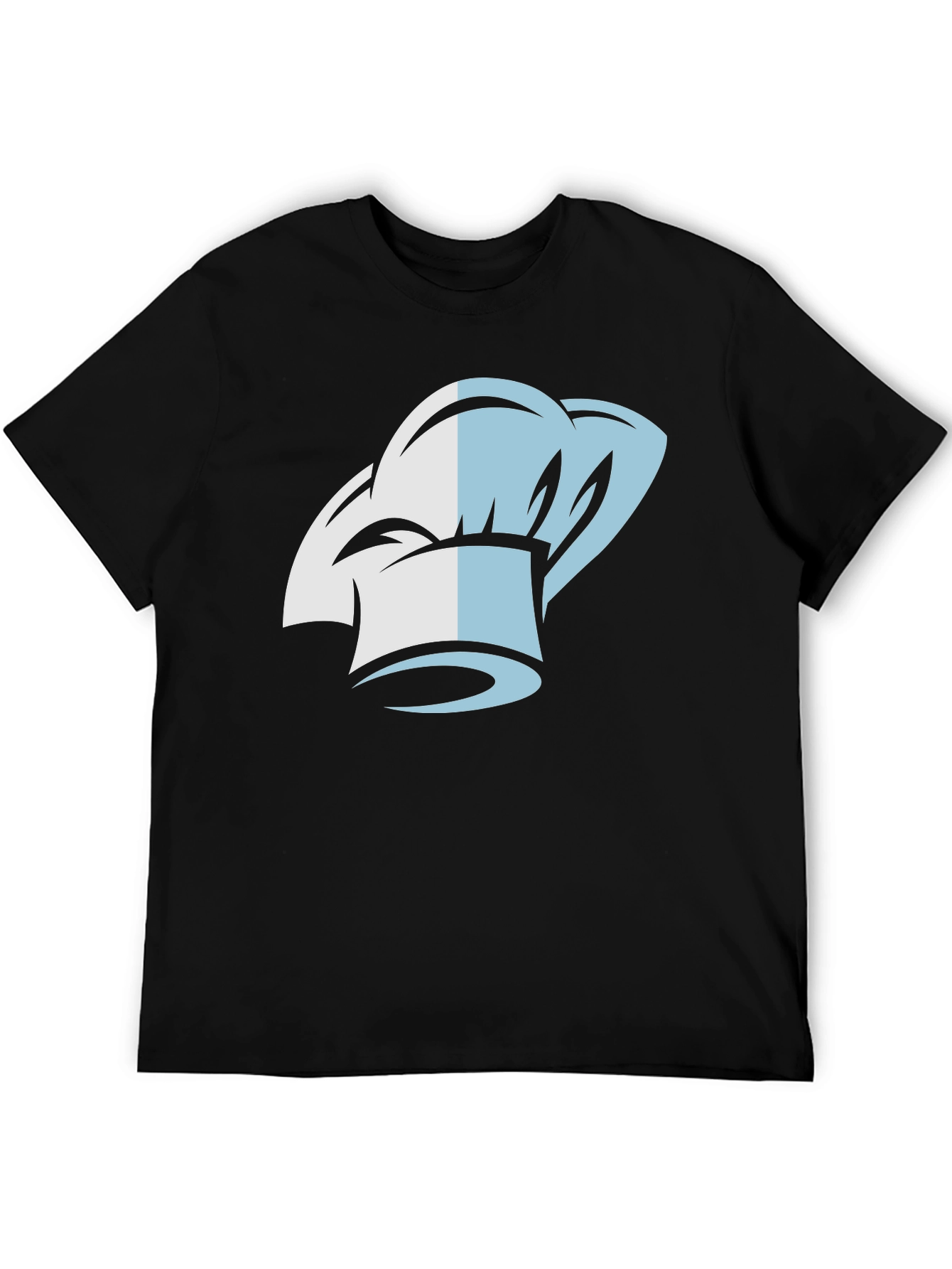 Chef Hat Graphic Tee - Black Cotton T-Shirt