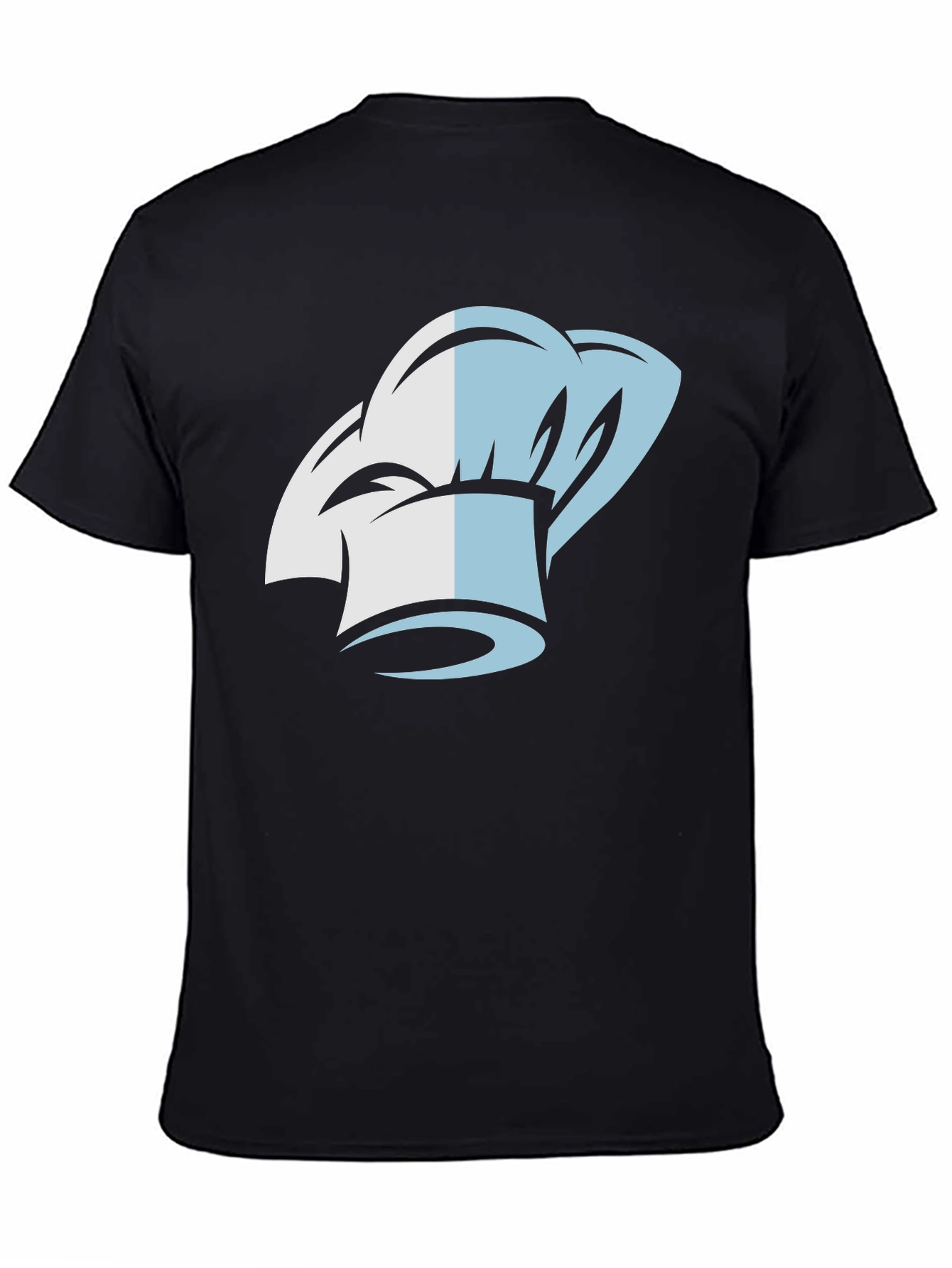 Chef Hat Graphic Tee - Black Cotton T-Shirt