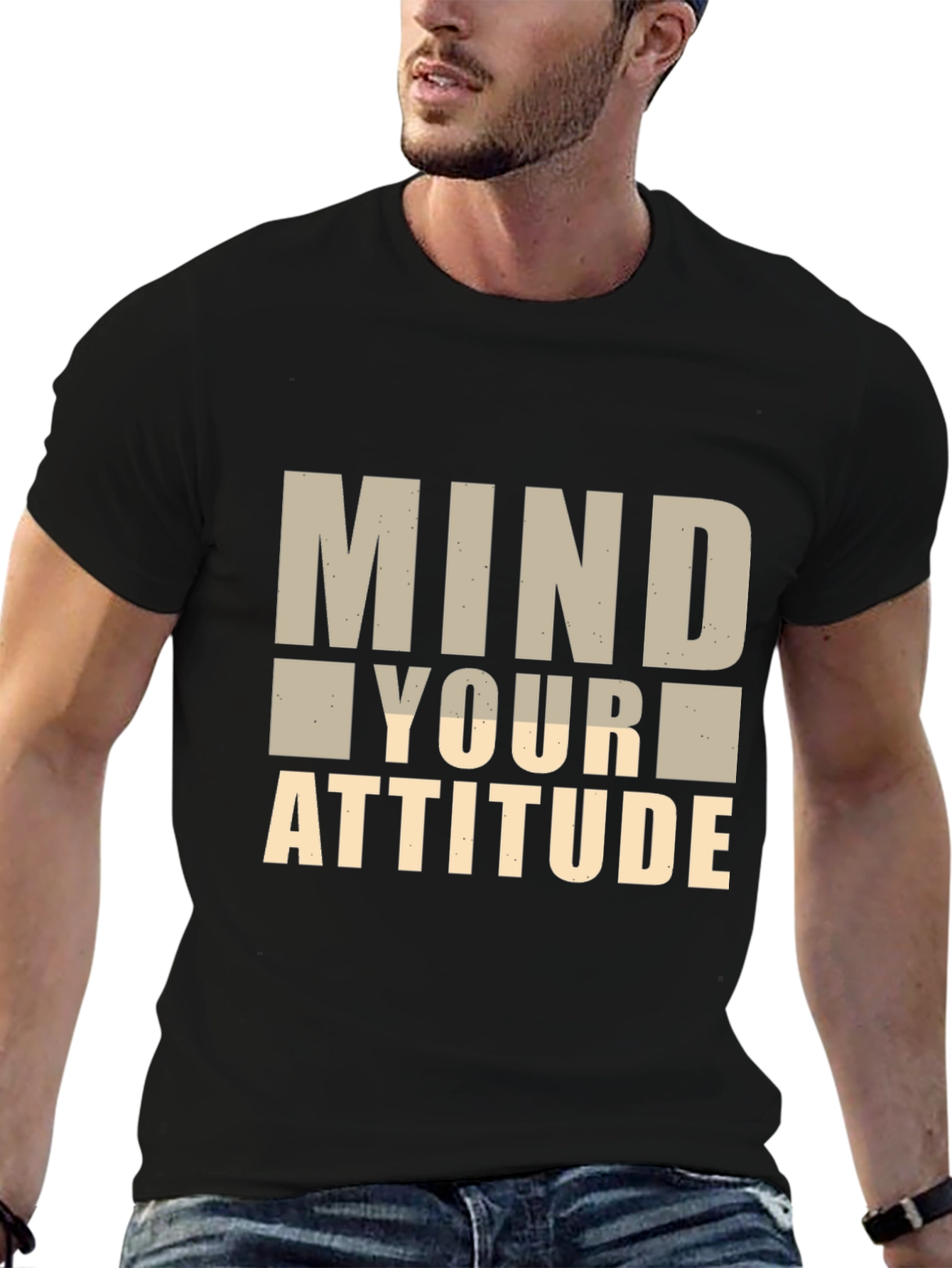 Mind Your Attitude Graphic Tee - Black