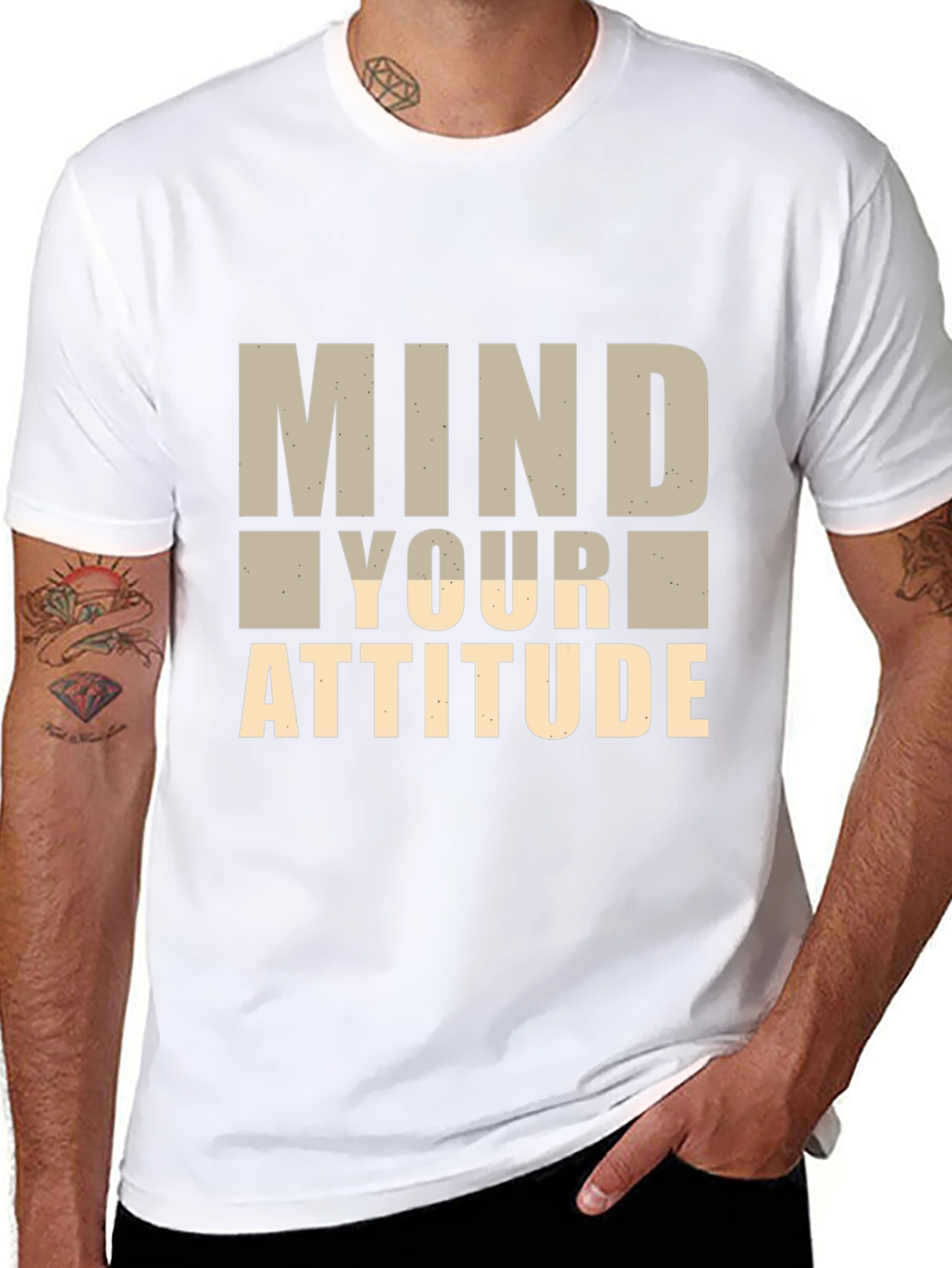Mind Your Attitude Graphic Tee - Black