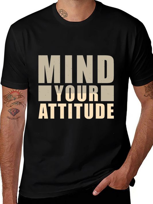 Mind Your Attitude Graphic Tee - Black