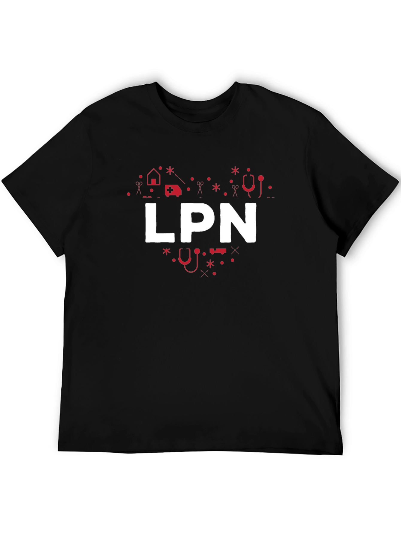 LPN Heart Graphic T-Shirt - Nurse Apparel