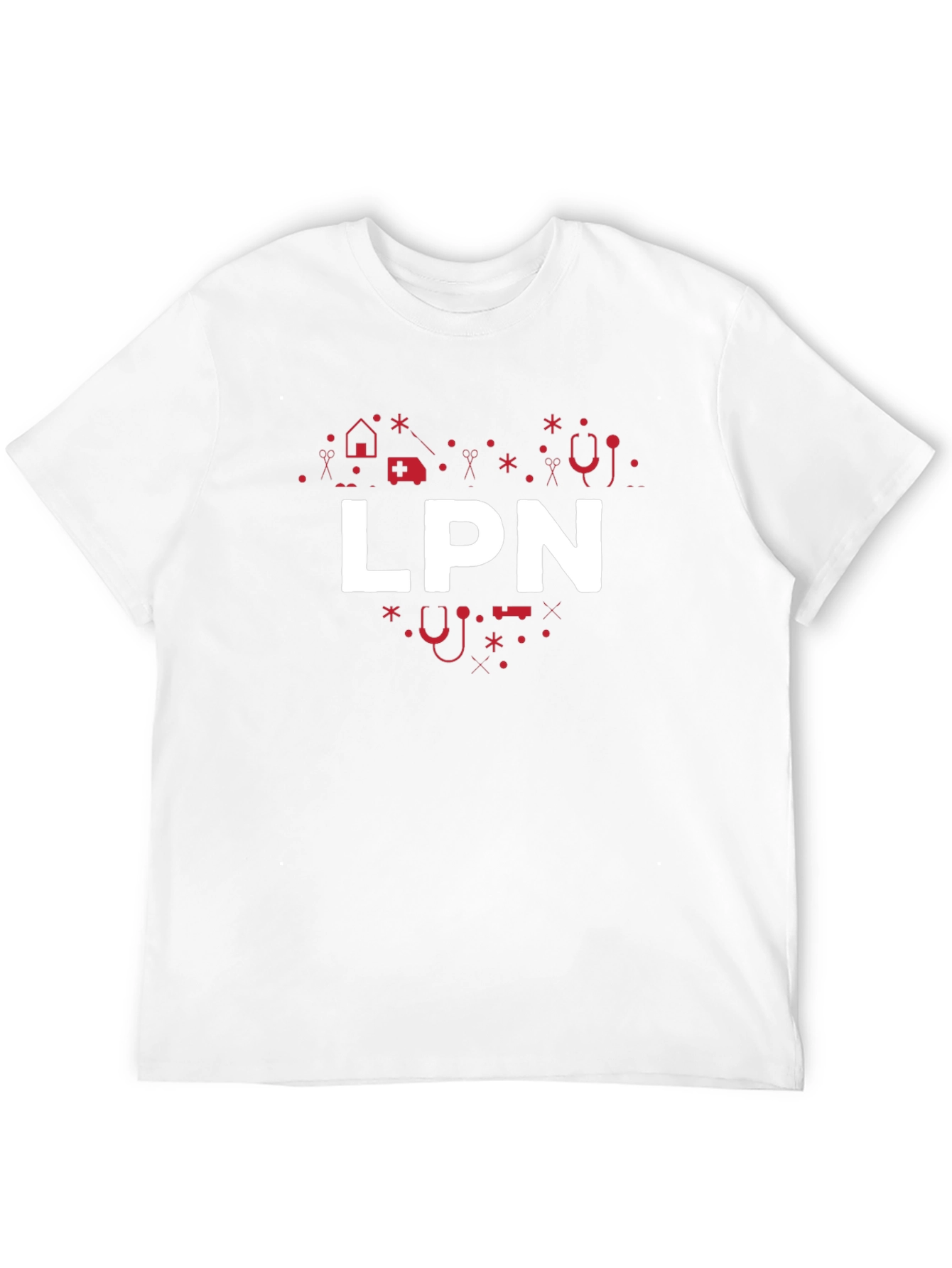 LPN Heart Graphic T-Shirt - Nurse Apparel