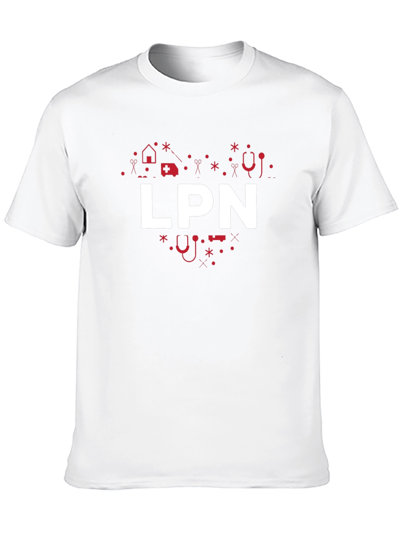 LPN Heart Graphic T-Shirt - Nurse Apparel