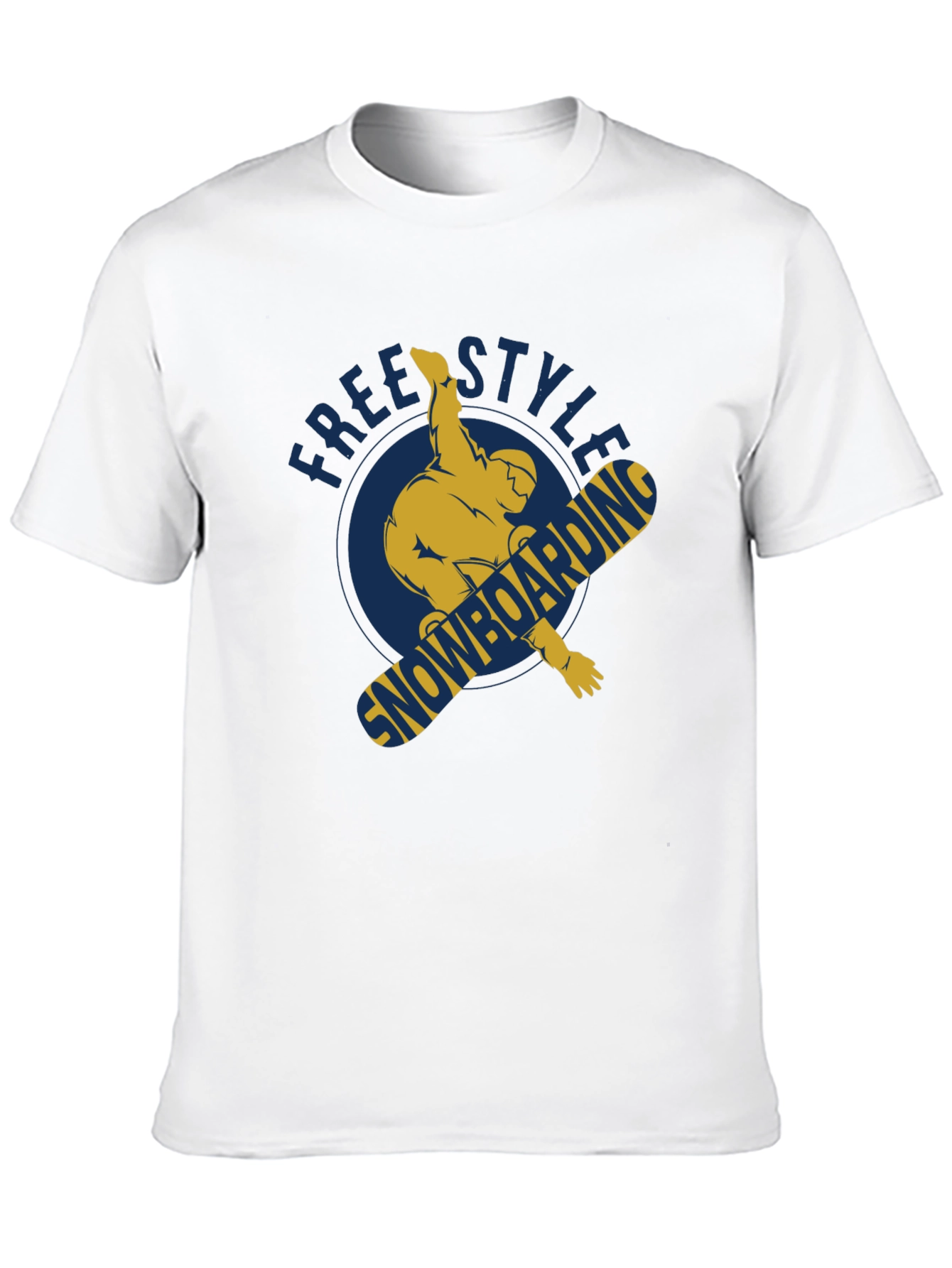 Freestyle Snowboarding Graphic T-Shirt - Black