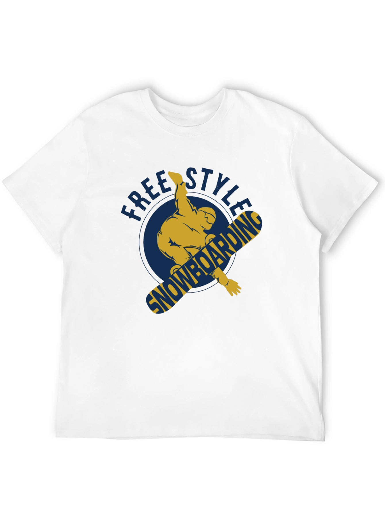 Freestyle Snowboarding Graphic T-Shirt - Black