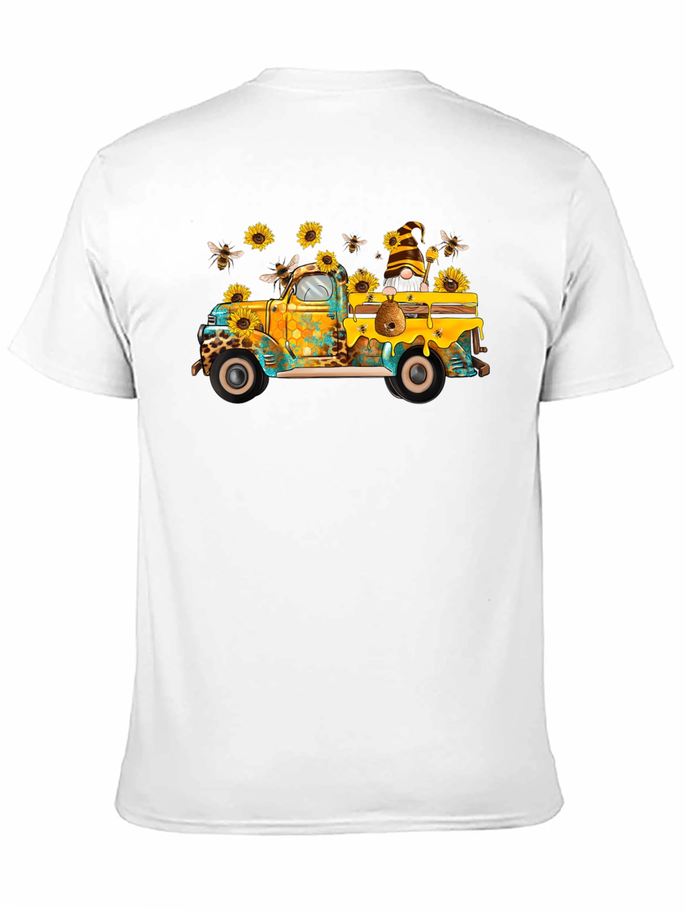 Sunflower Truck Graphic Tee - Unisex Black T-Shirt
