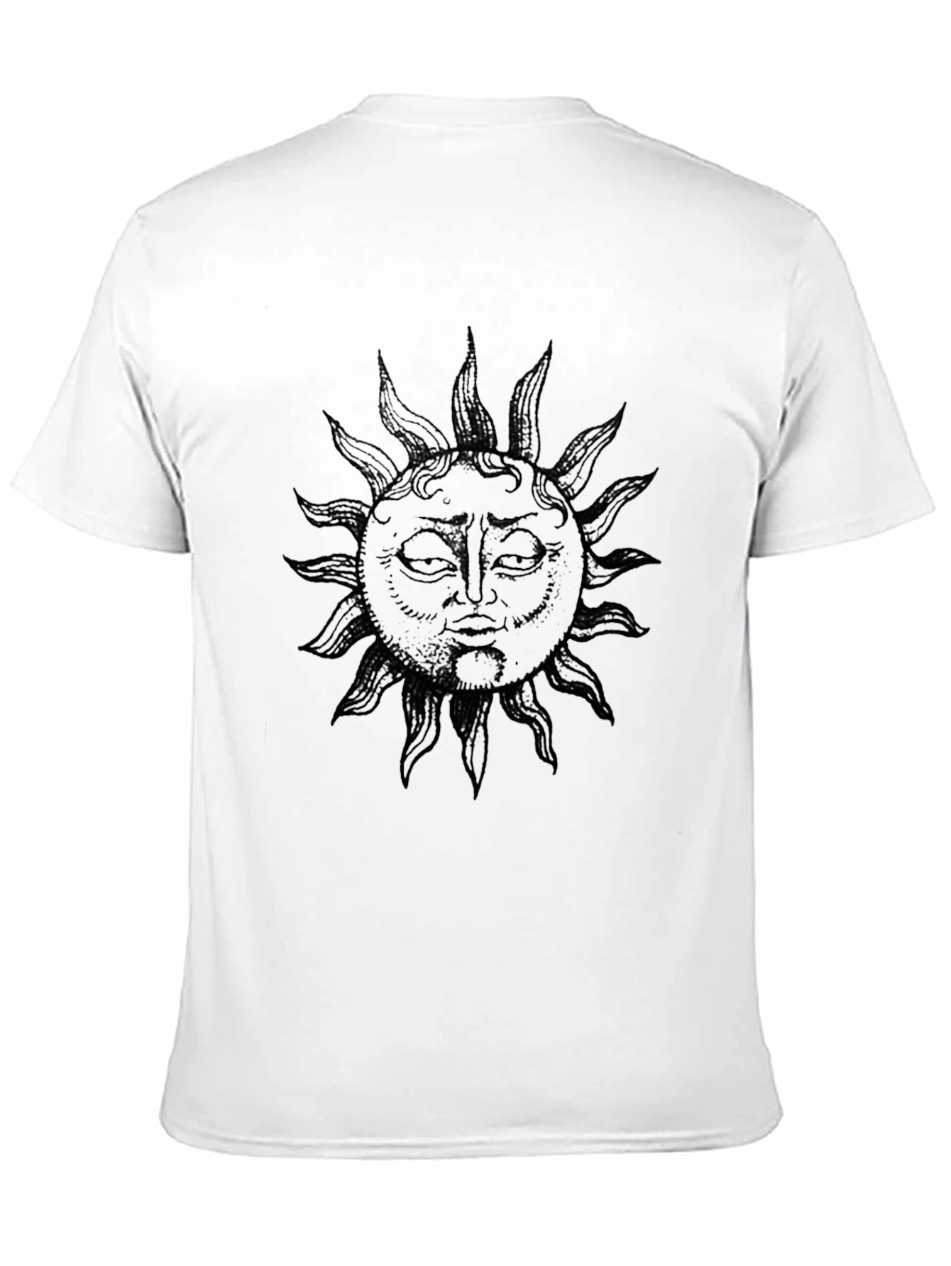 Mystic Sun Graphic Tee - Black Cotton T-Shirt