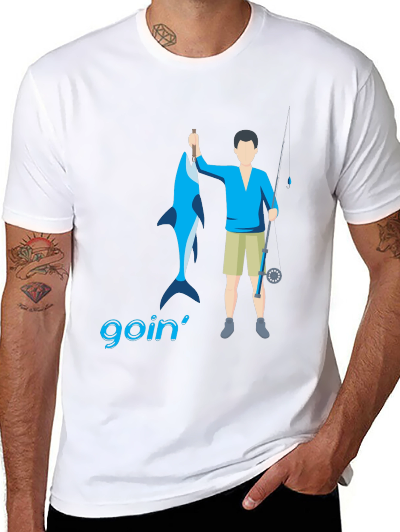 Goin Fishin Graphic Tee