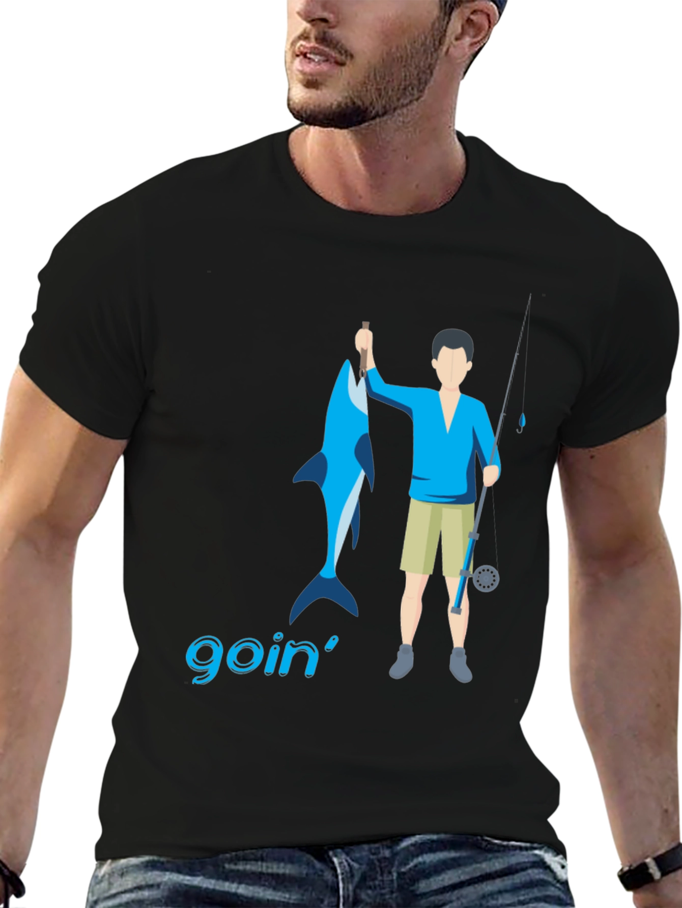 Goin Fishin Graphic Tee