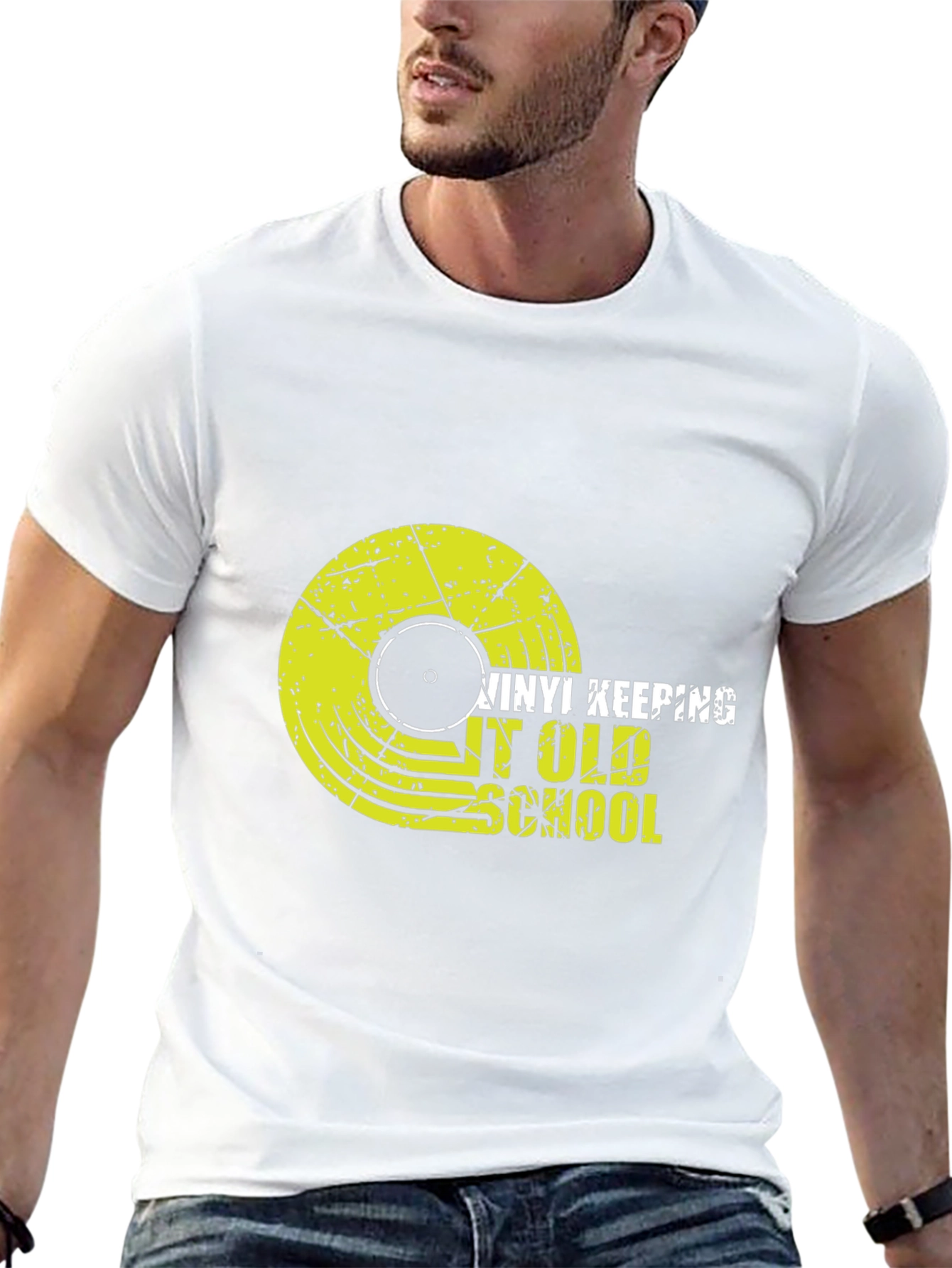 Vinyl Record Old School Graphic T-Shirt