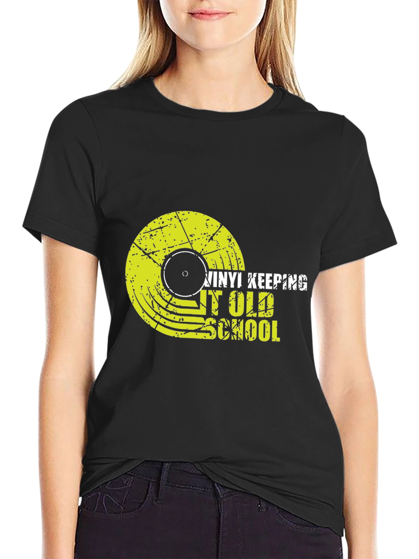 Vinyl Record Old School Graphic T-Shirt