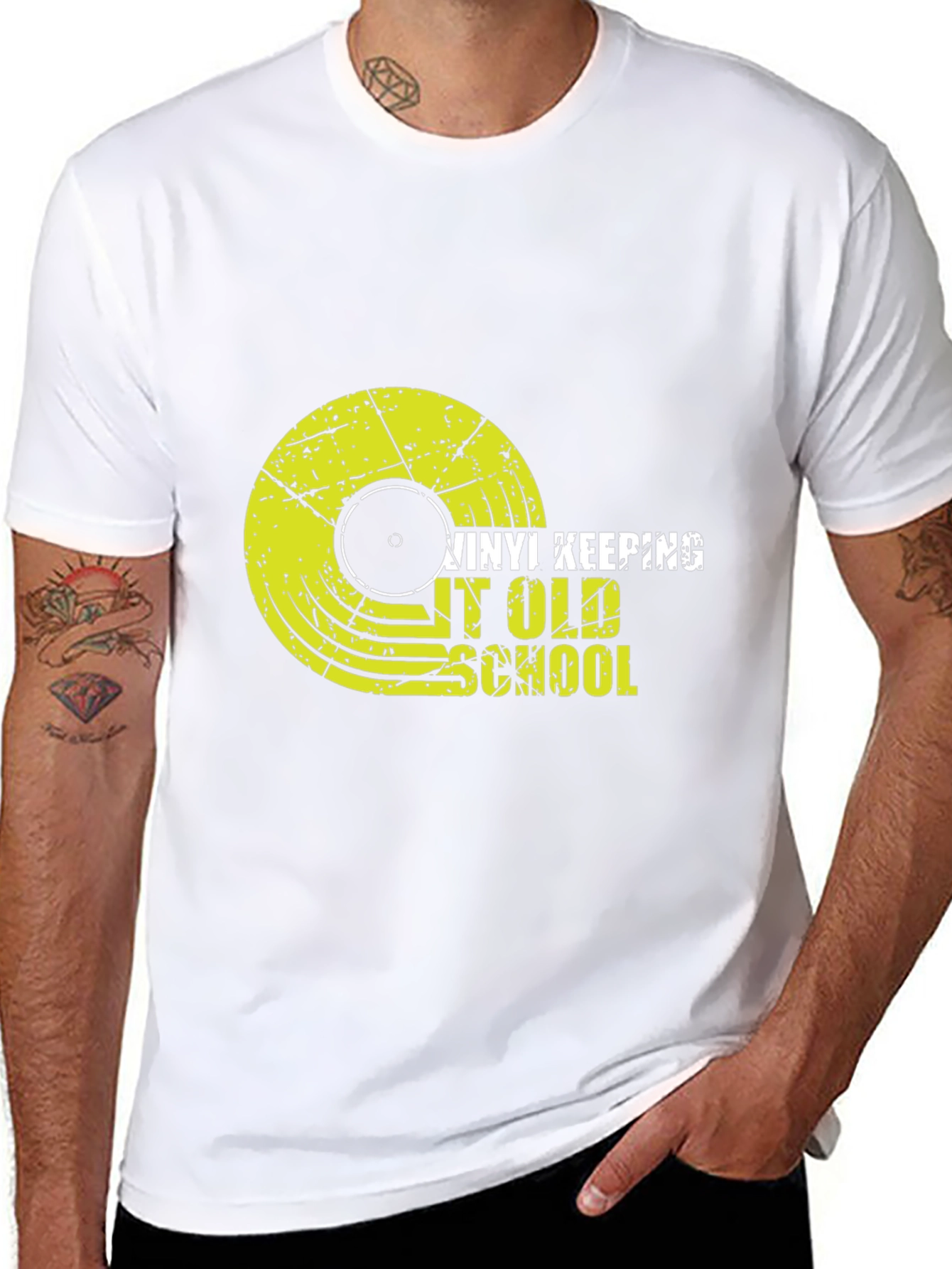 Vinyl Record Old School Graphic T-Shirt