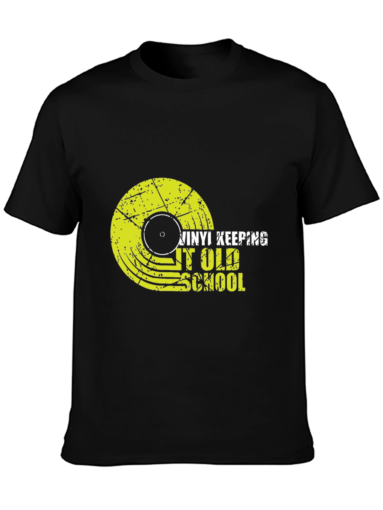 Vinyl Record Old School Graphic T-Shirt