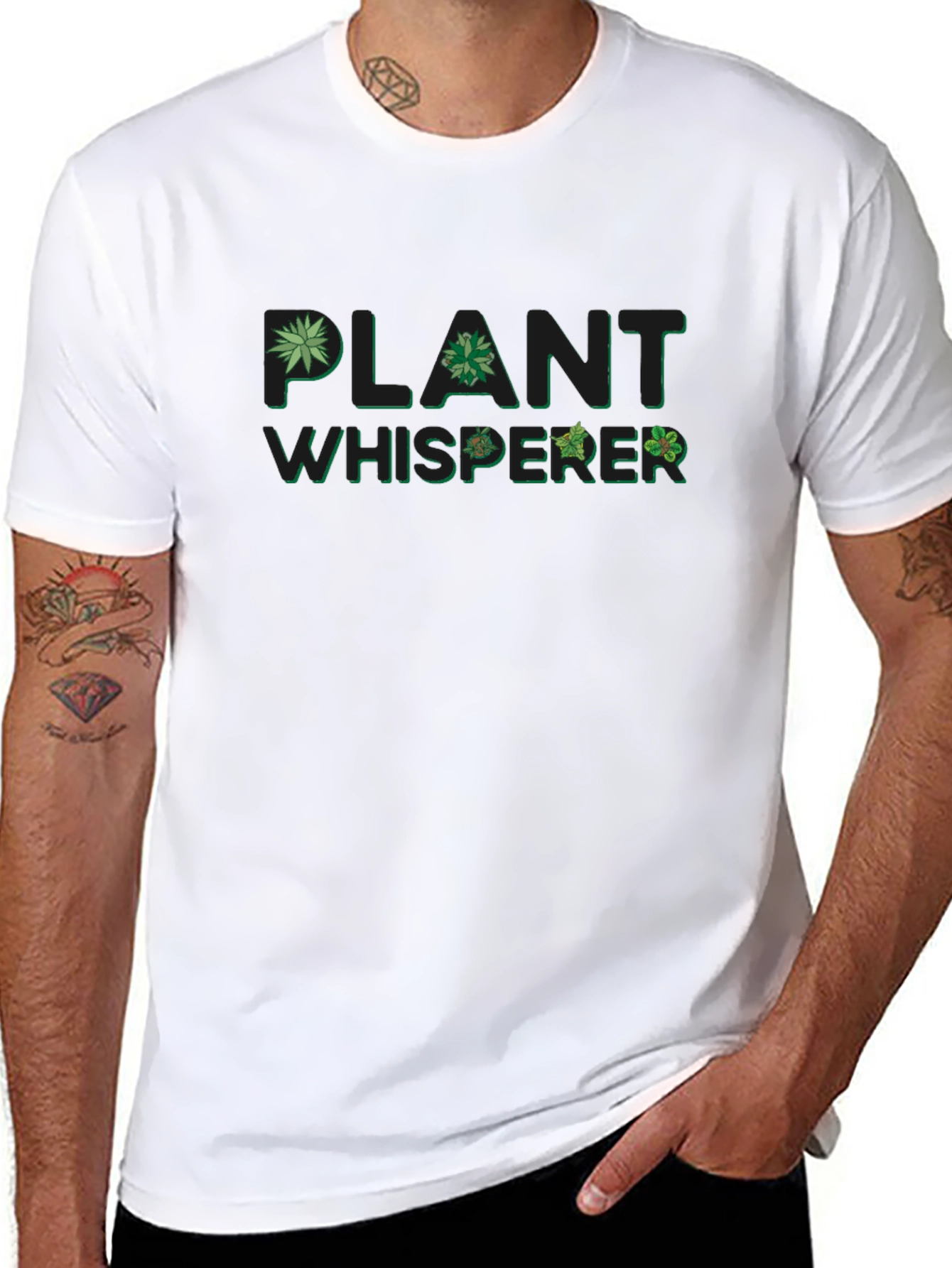 Plant Whisperer Graphic Tee - Nature Lovers T-Shirt