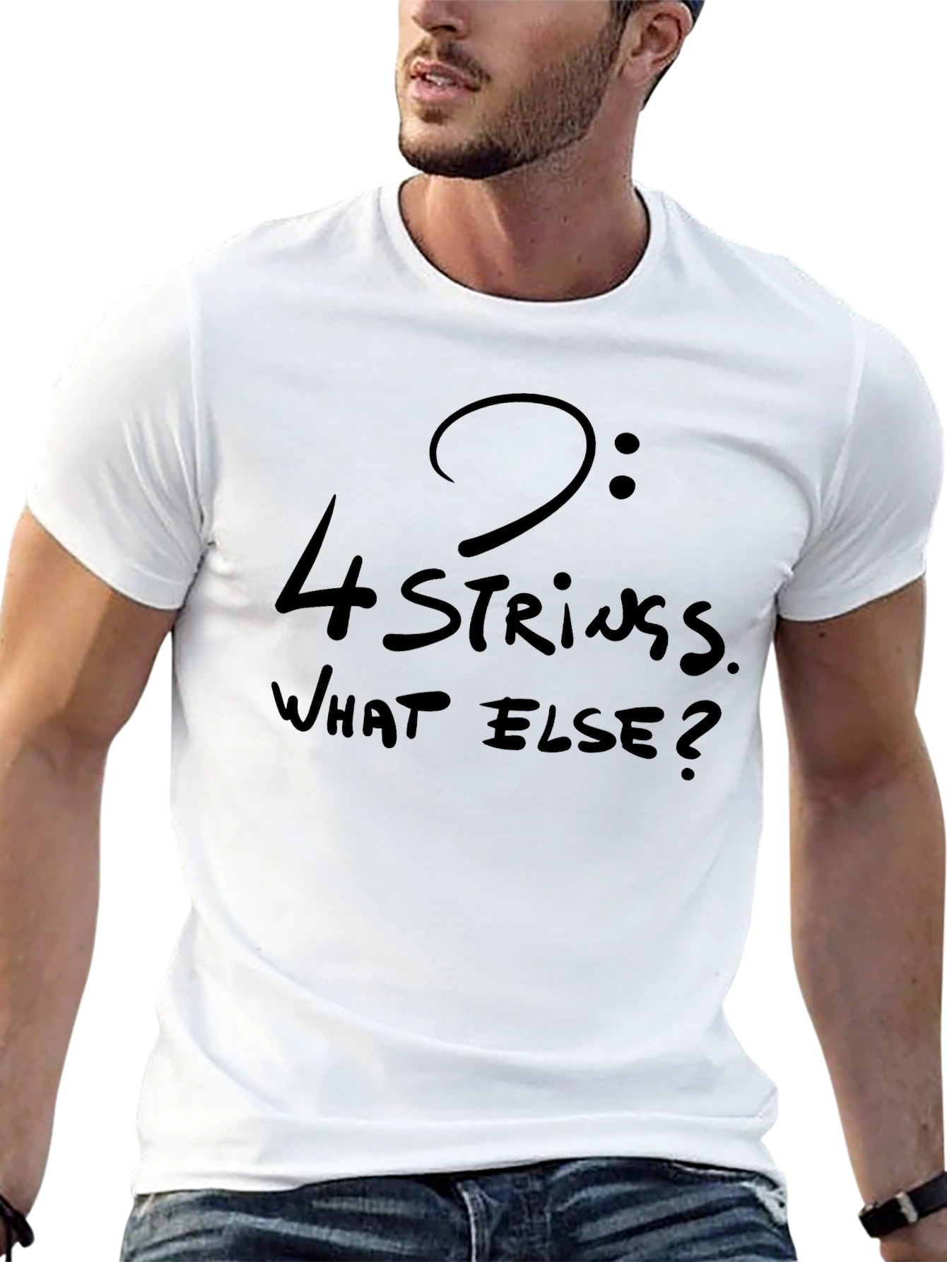 4-String Bass Humor T-Shirt