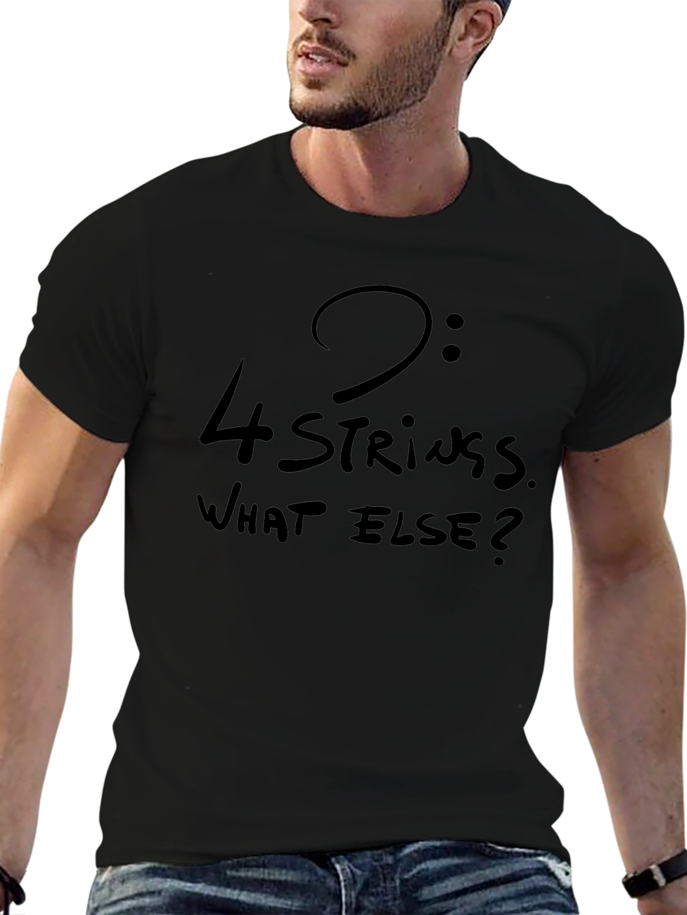 4-String Bass Humor T-Shirt
