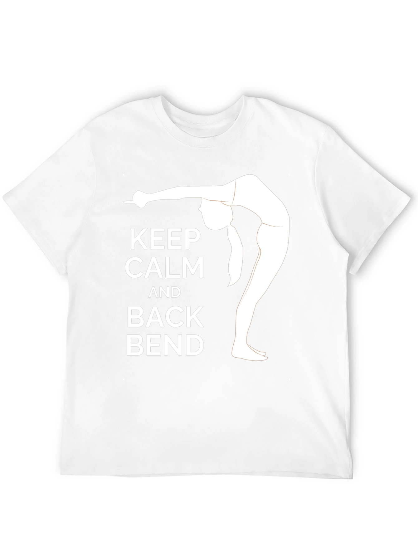 Keep Calm and Back Bend Black T-Shirt